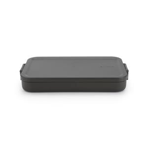 Make & Take lunchbox - Plat - Kunststof - Dark Grey