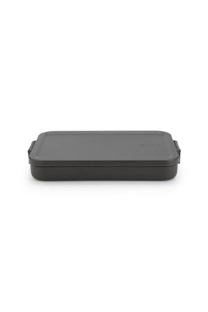 Make & Take lunchbox - Plat - Kunststof - Dark Grey