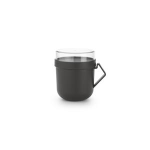 Make & Take soepbeker 0,6 liter, kunststof - Dark Grey