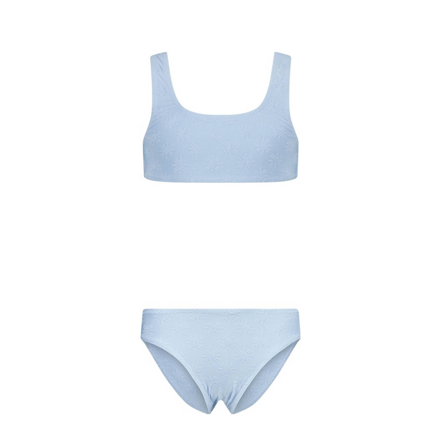 America Today crop bikini lichtblauw Meisjes Polyamide 134 140