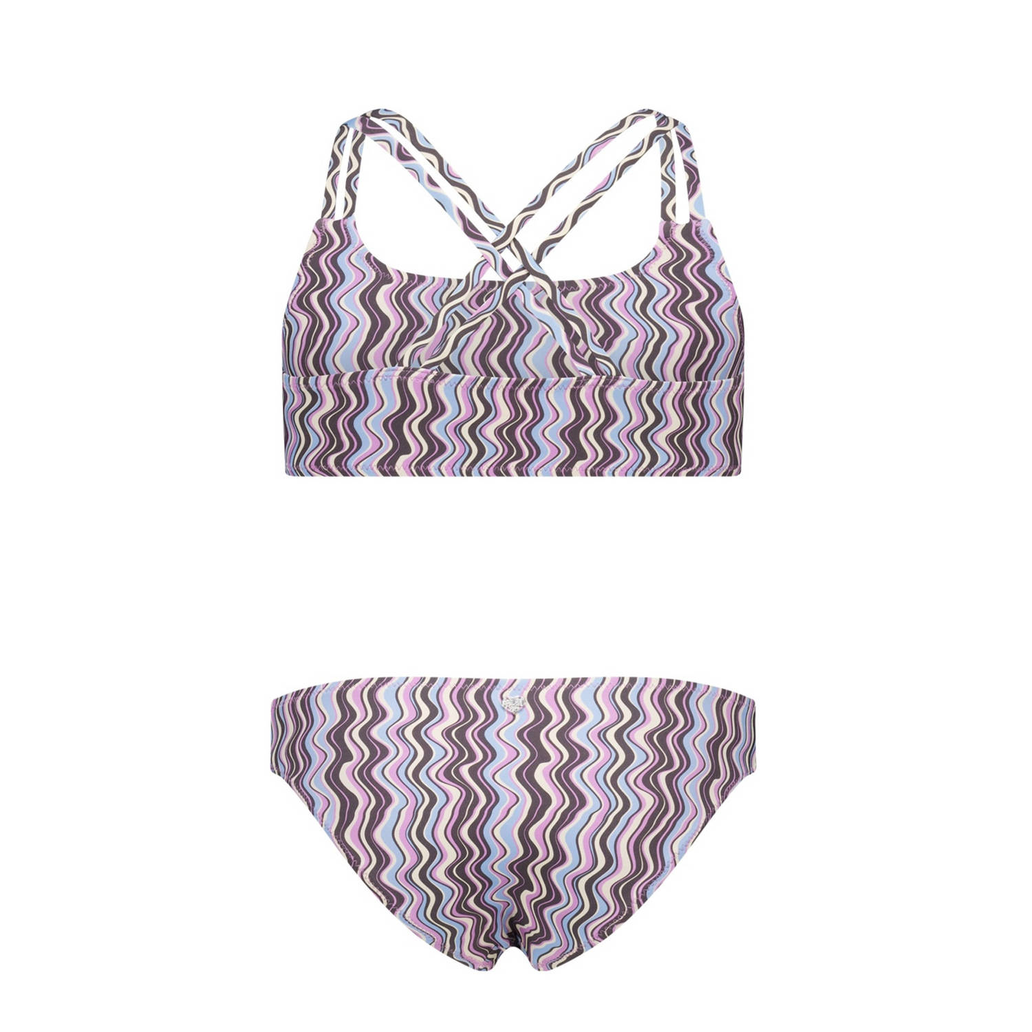 America Today crop bikini paars