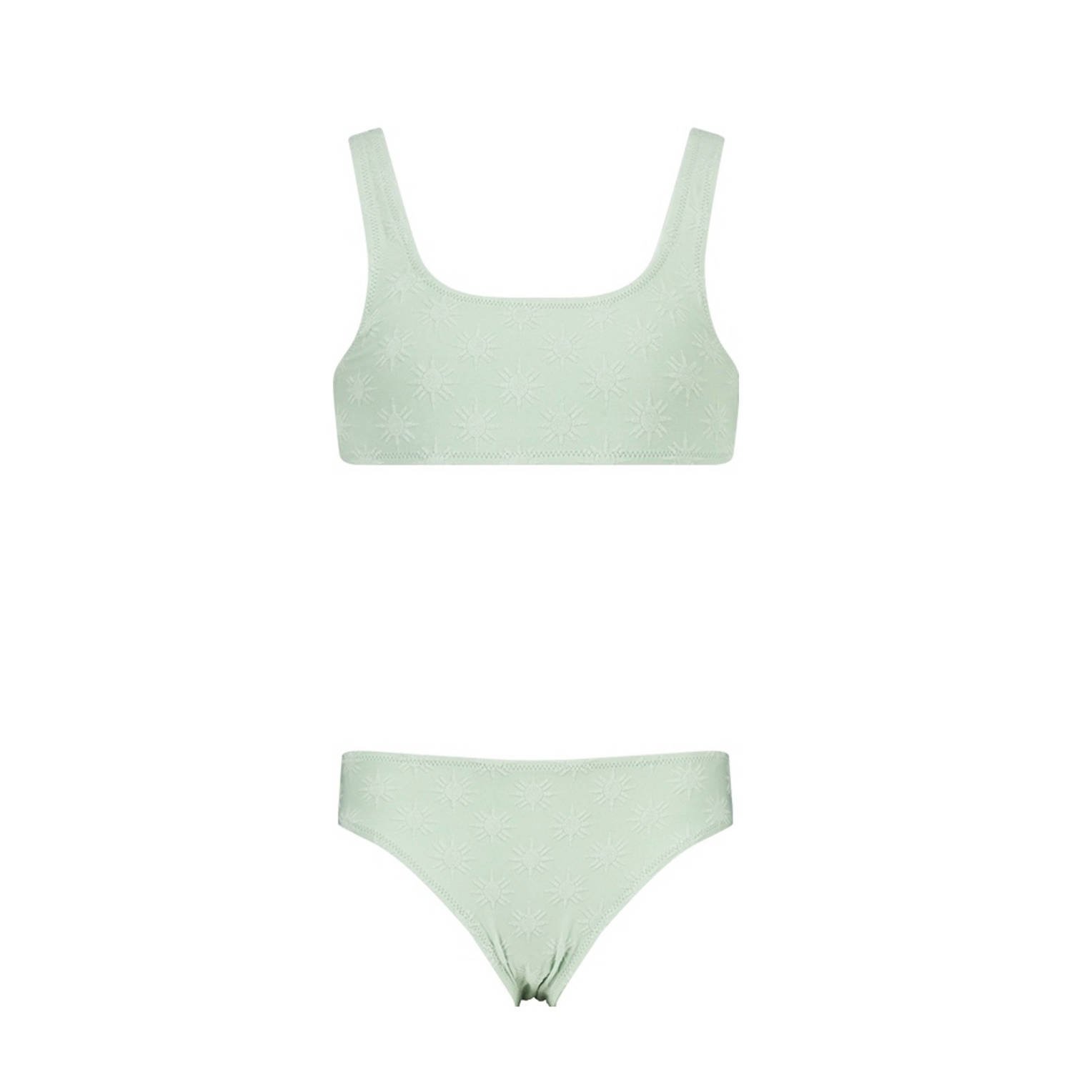 America Today crop bikini mintgroen Meisjes Polyamide 134 140