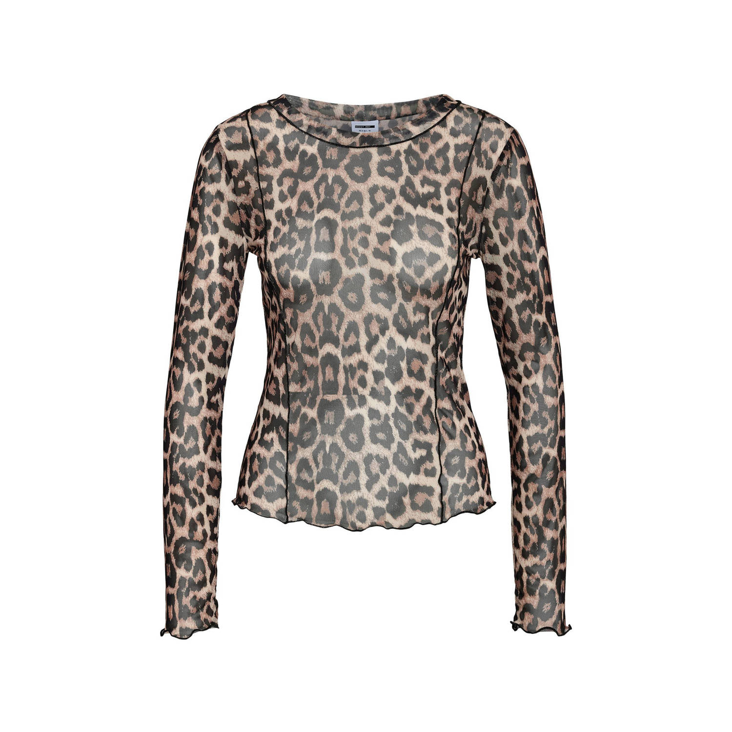 NOISY MAY Curve top NMELIF met tijgerprint