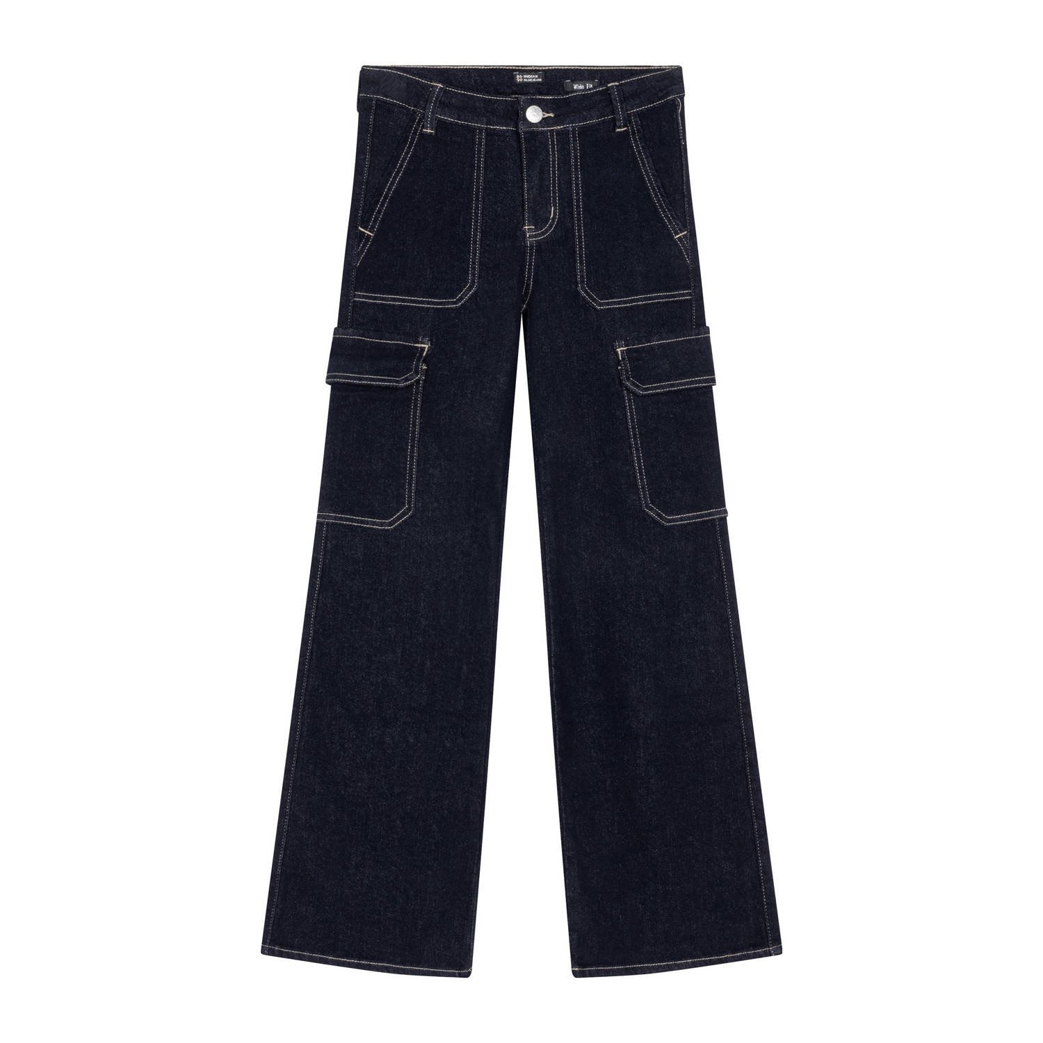 Indian Blue Jeans wide leg jeans dark blue denim