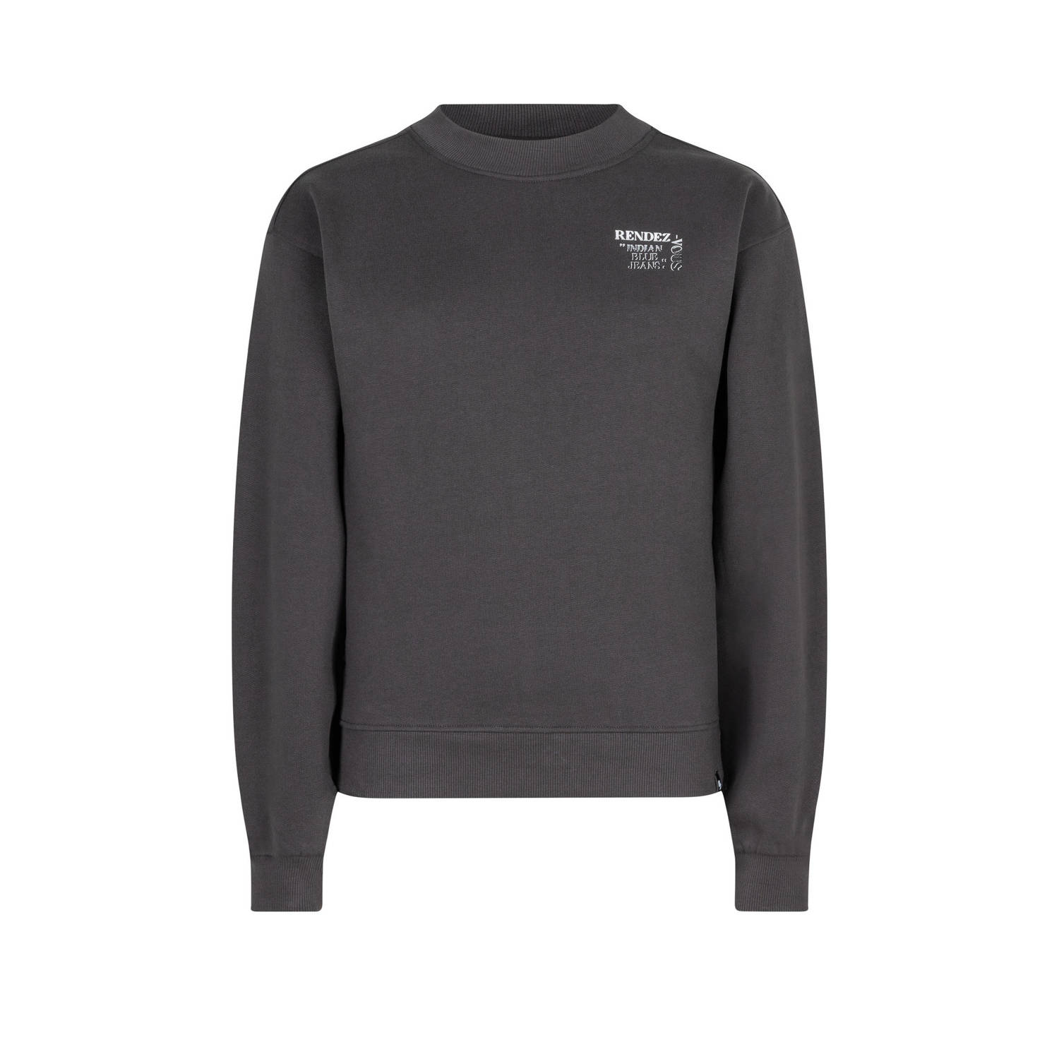 Indian Blue Jeans sweater met backprint donkergrijs