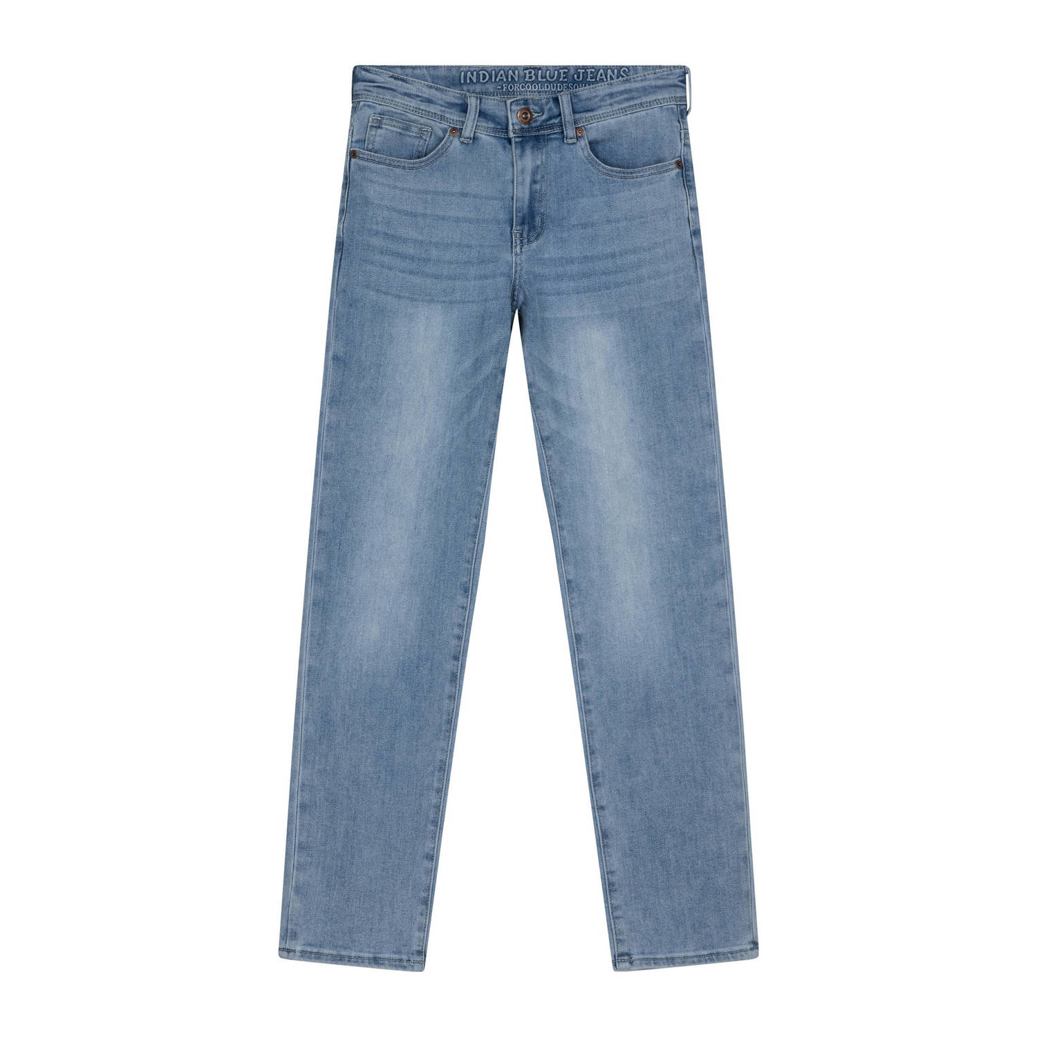 INDIAN BLUE JEANS Jongens Jeans Robin Wide Straight Fit Lichtblauw
