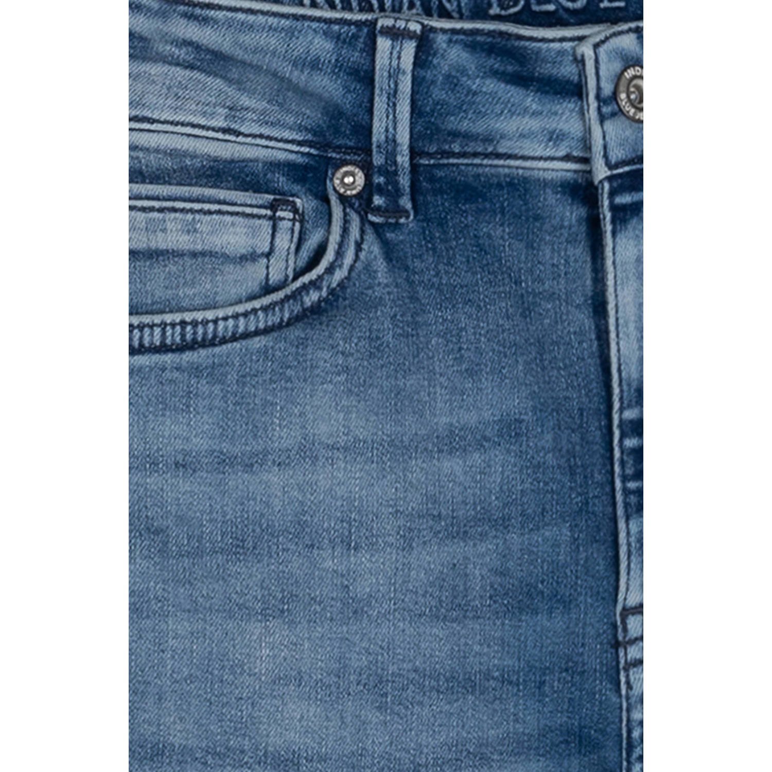 Indian Blue Jeans tapered fit jeans damaged light denim