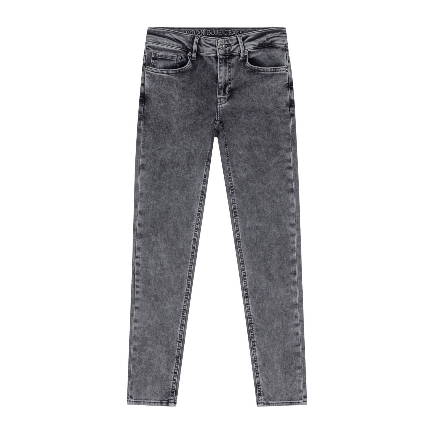 INDIAN BLUE JEANS Jongens Jeans Max Straight Fit Grijs