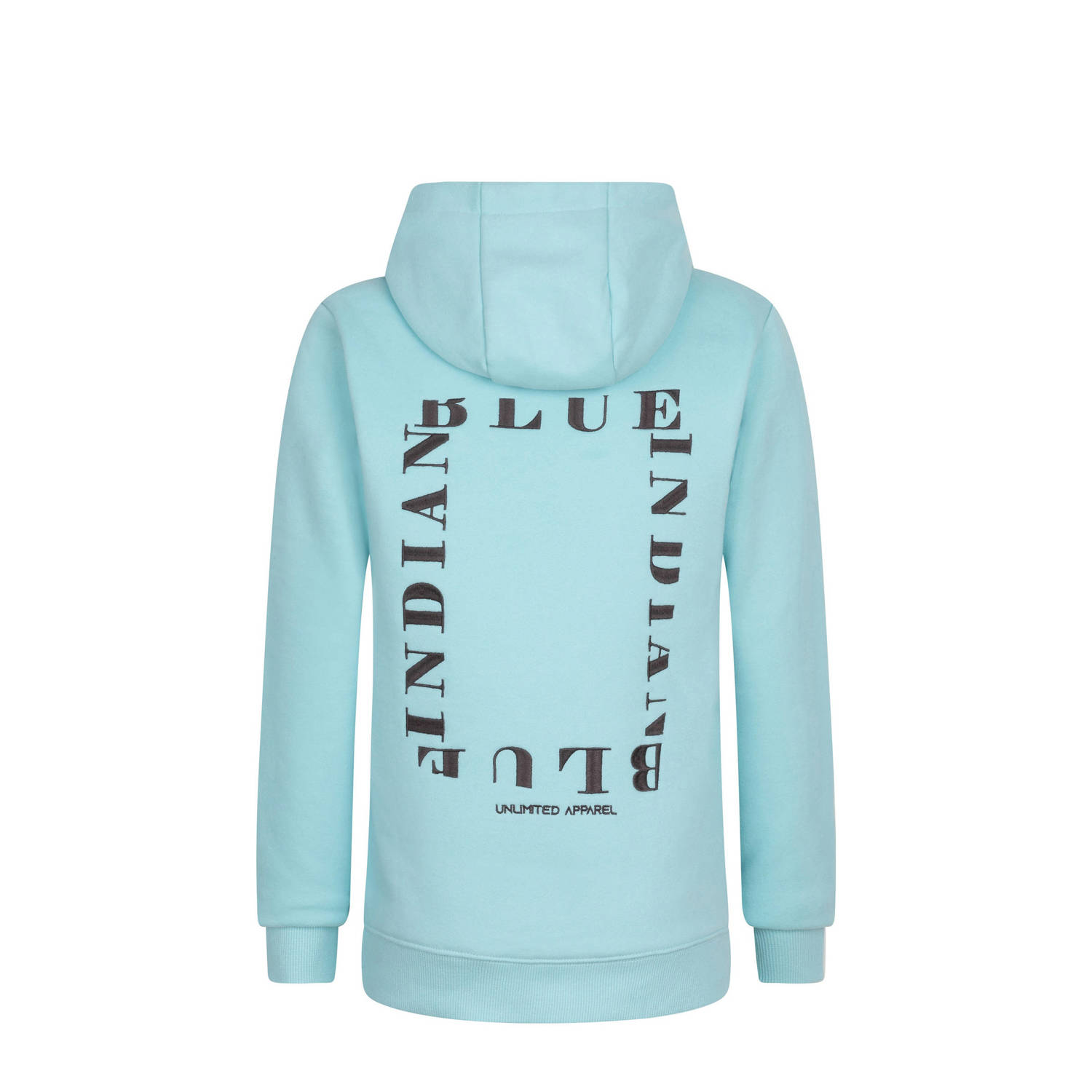 Indian Blue Jeans hoodie met backprint lichtblauw