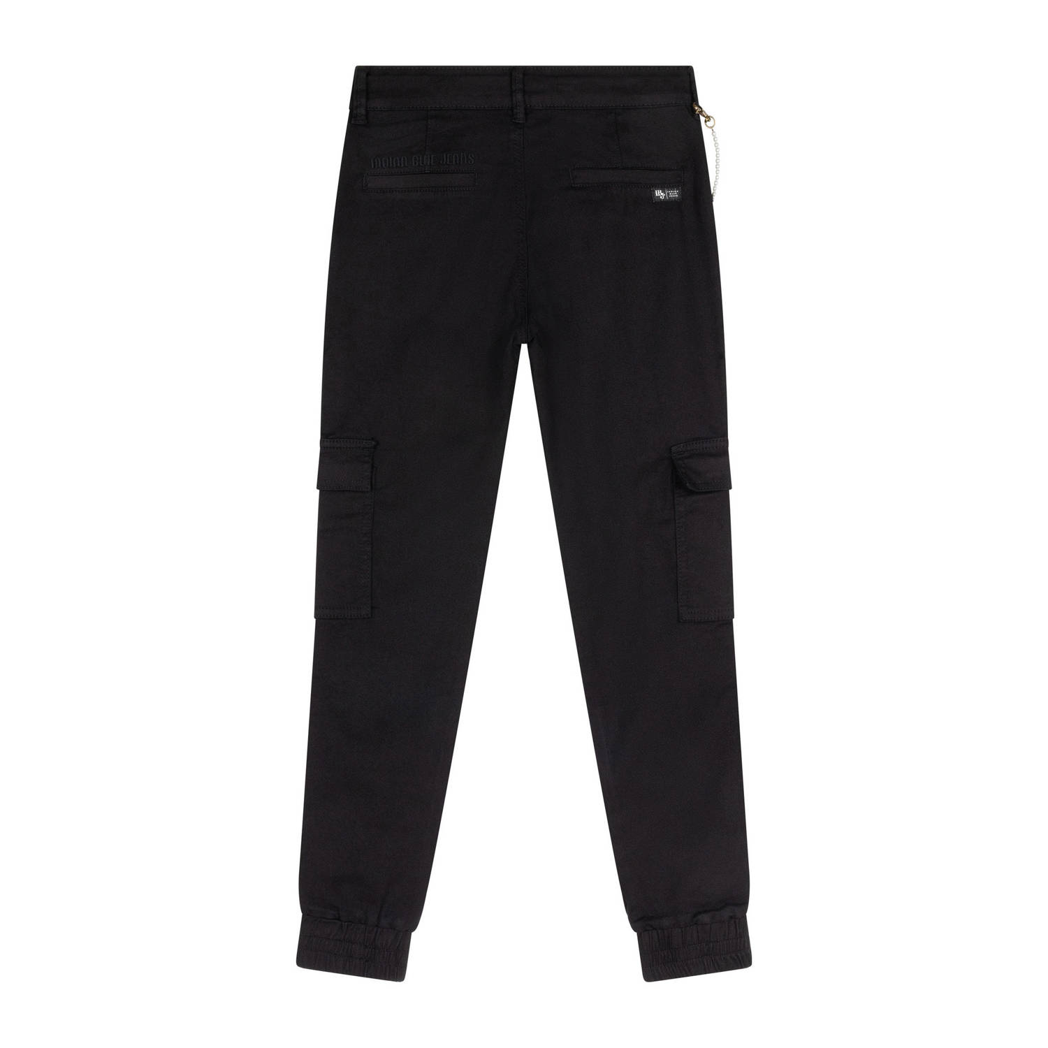 Indian Blue Jeans slim fit cargobroek zwart