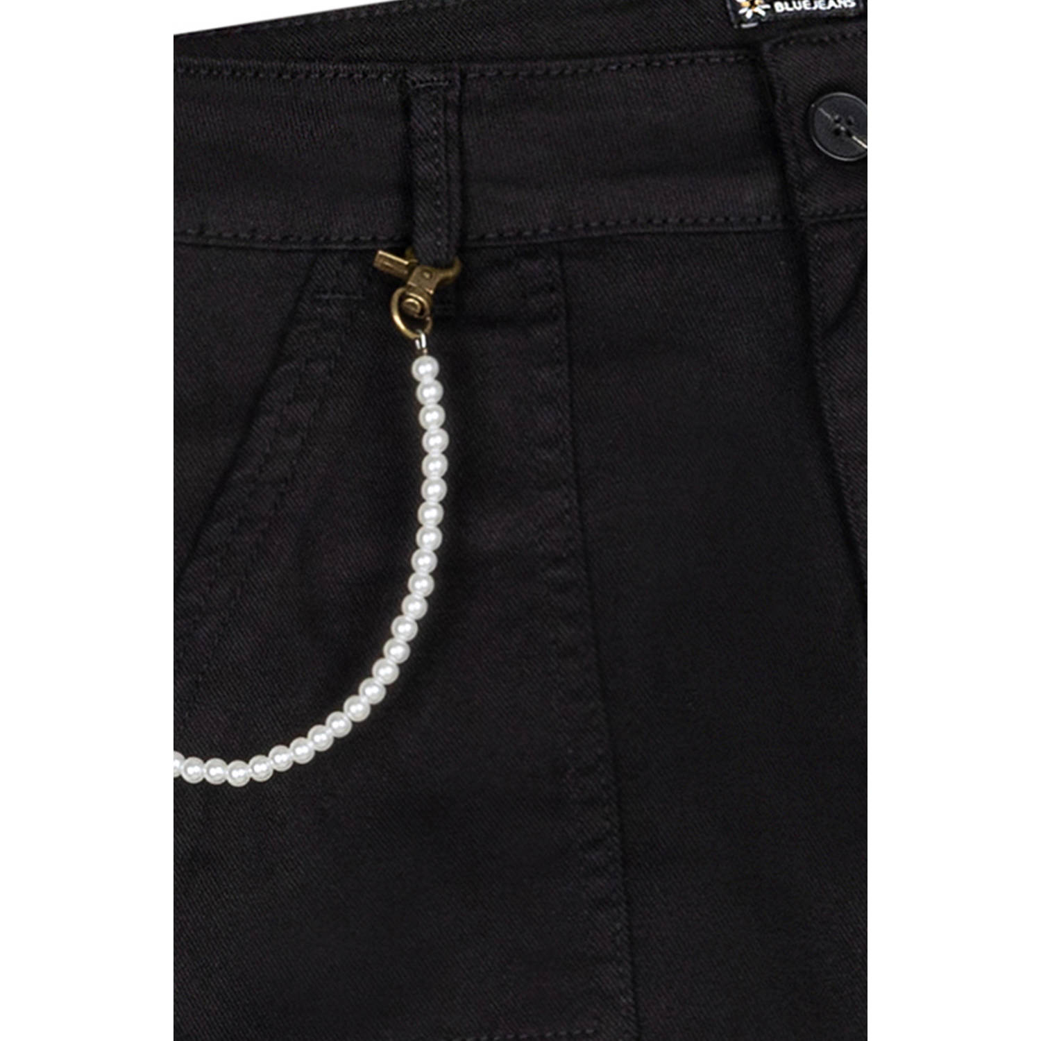 Indian Blue Jeans slim fit cargobroek zwart