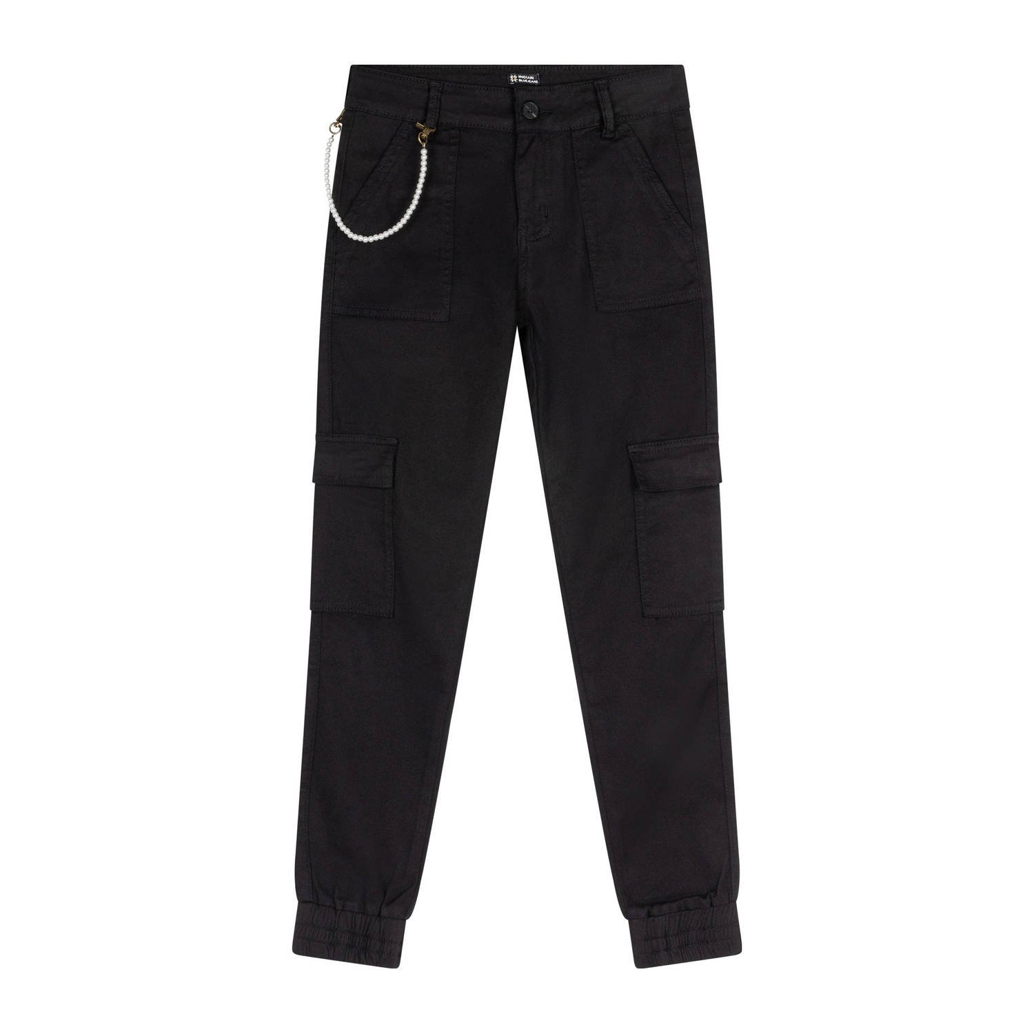 INDIAN BLUE JEANS Meisjes Broeken Cargo Worker Fit Zwart