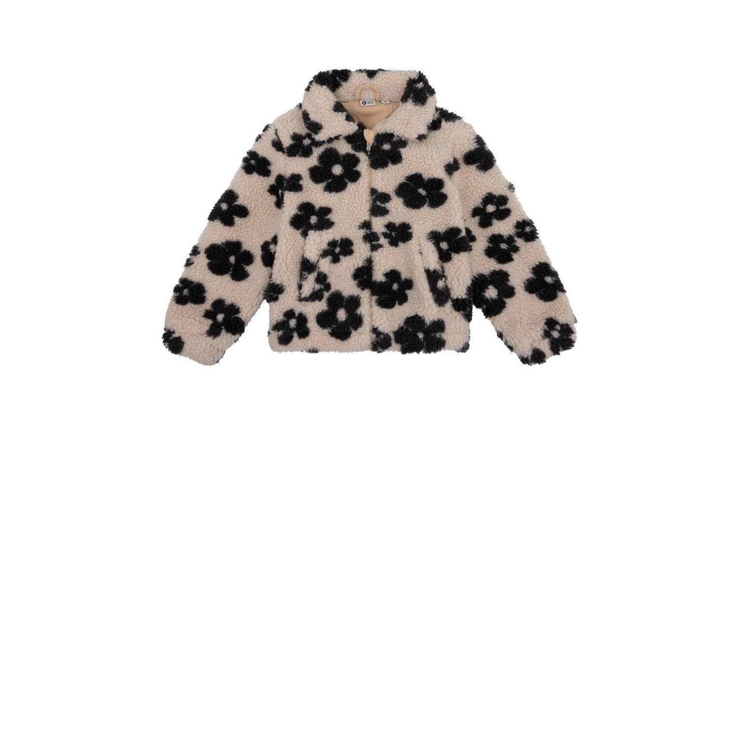 DAILY7 Meisjes Jassen Teddy Flower Jacket Beige