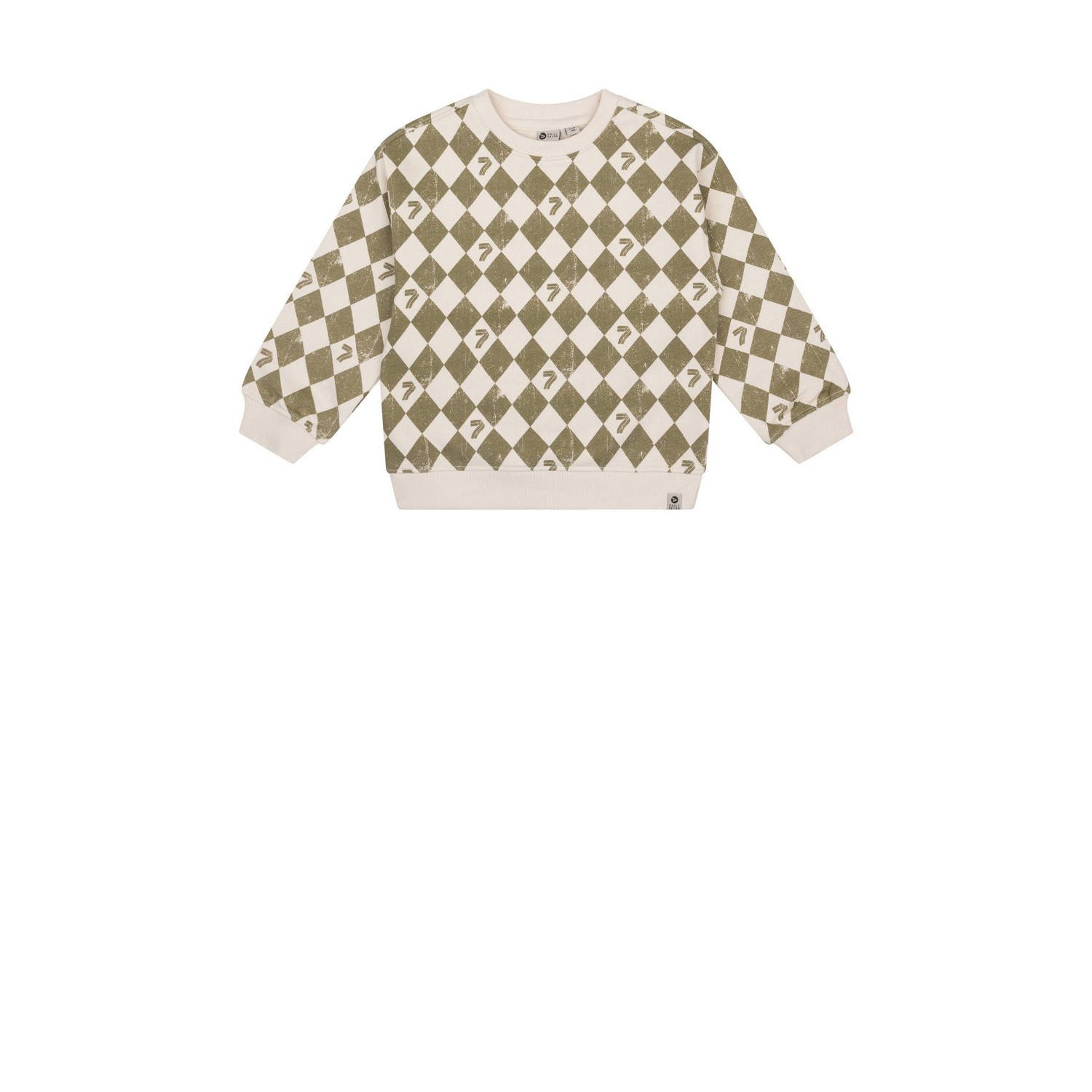 DAILY7 Jongens Truien & Vesten Sweater Oversized Allover Print Zand