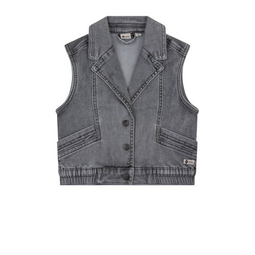 Daily7 gilet used grey denim afbeelding