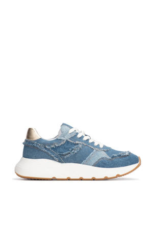 Cibel  chunky denim sneakers blauw