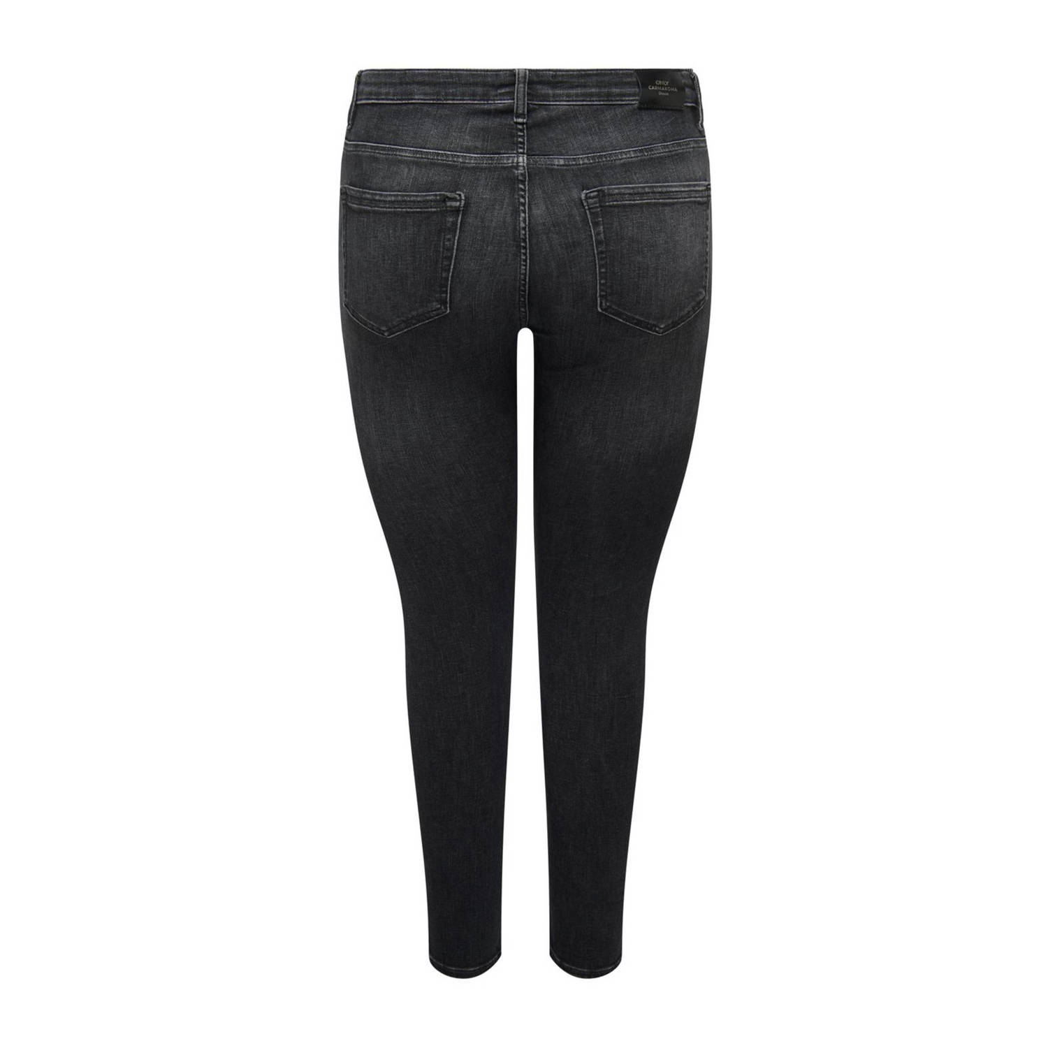 ONLY CARMAKOMA mid waist skinny jeans CARWILLY washed black
