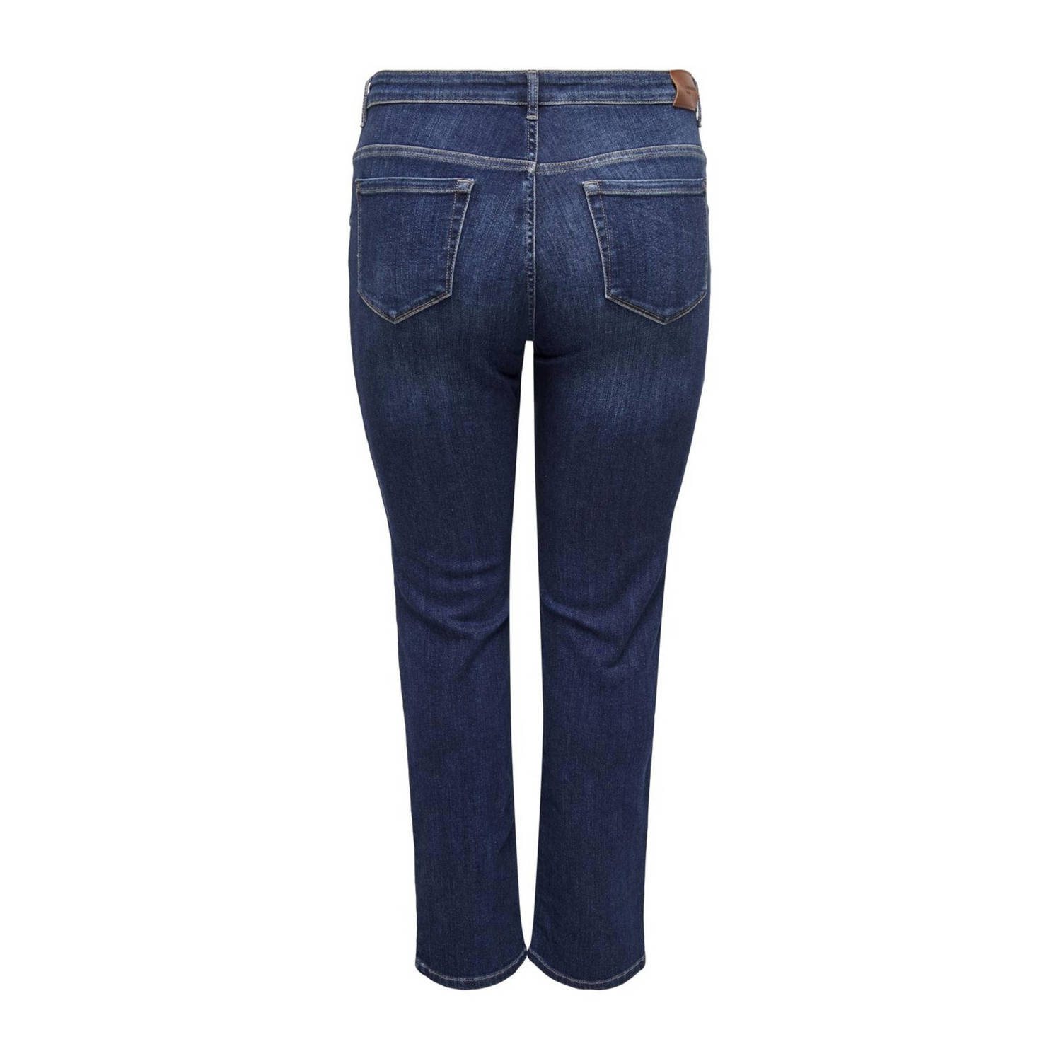 ONLY CARMAKOMA mid waist slim fit jeans CARSUI dark blue denim