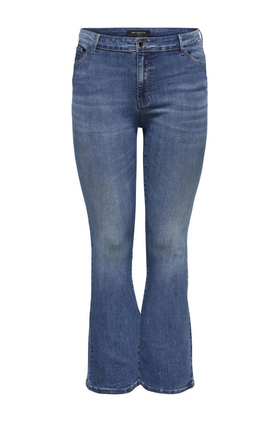 Zizzi SUPER AMY WITH HIGH WAIST - Slim fit jeans - blue denim/blauw