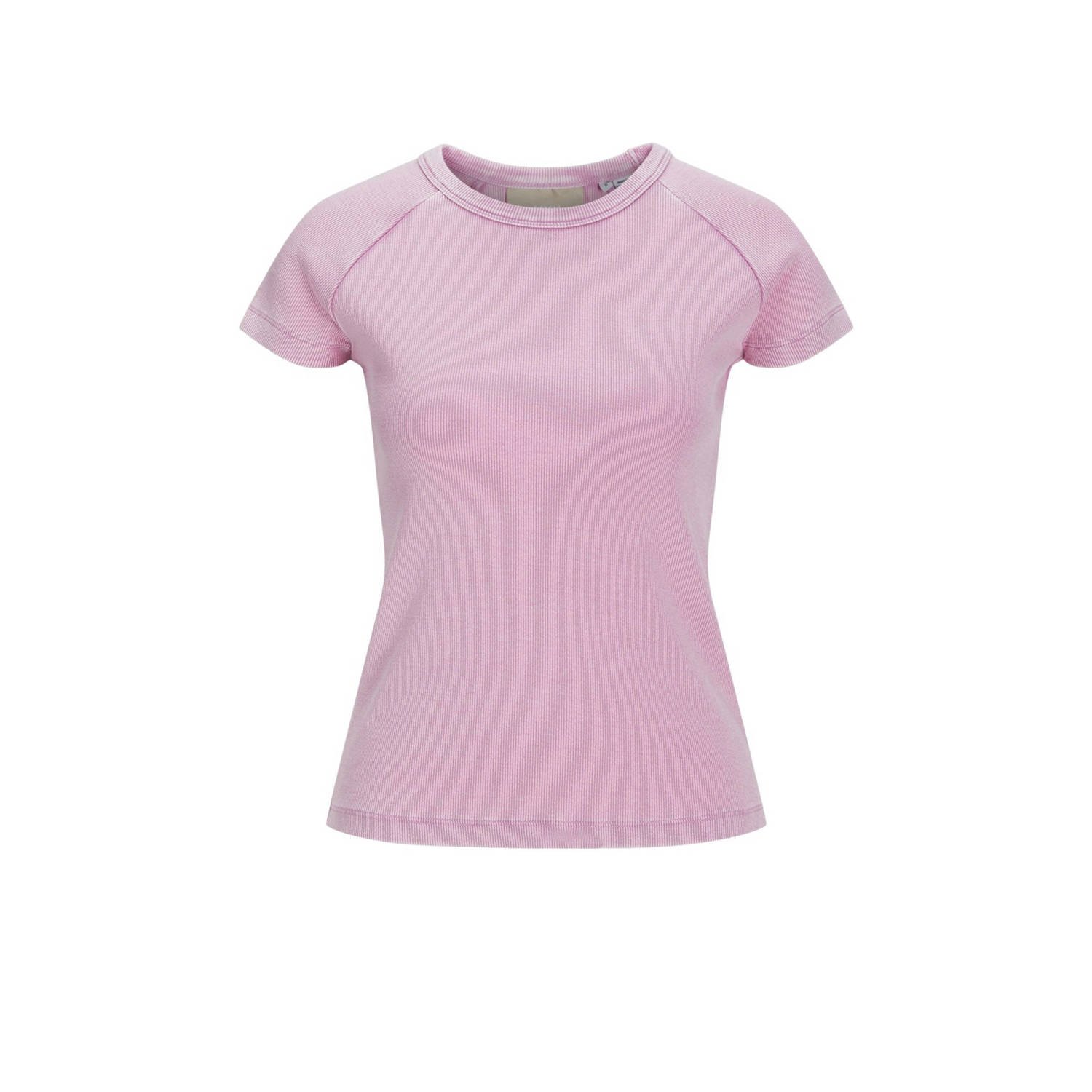 Jack & jones Moonlite Mauve Stijlvolle Tee Pink Dames