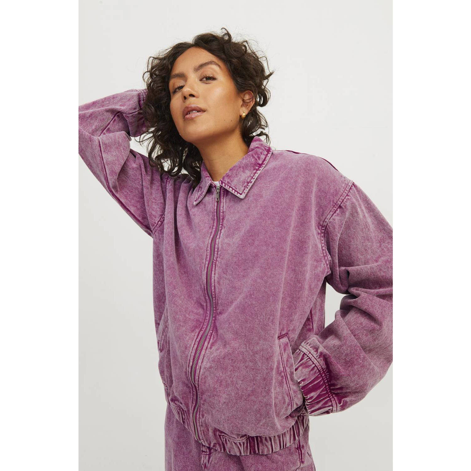 Jack & jones Ziggy Gewassen Jack in Fuchsia Rood Purple Dames