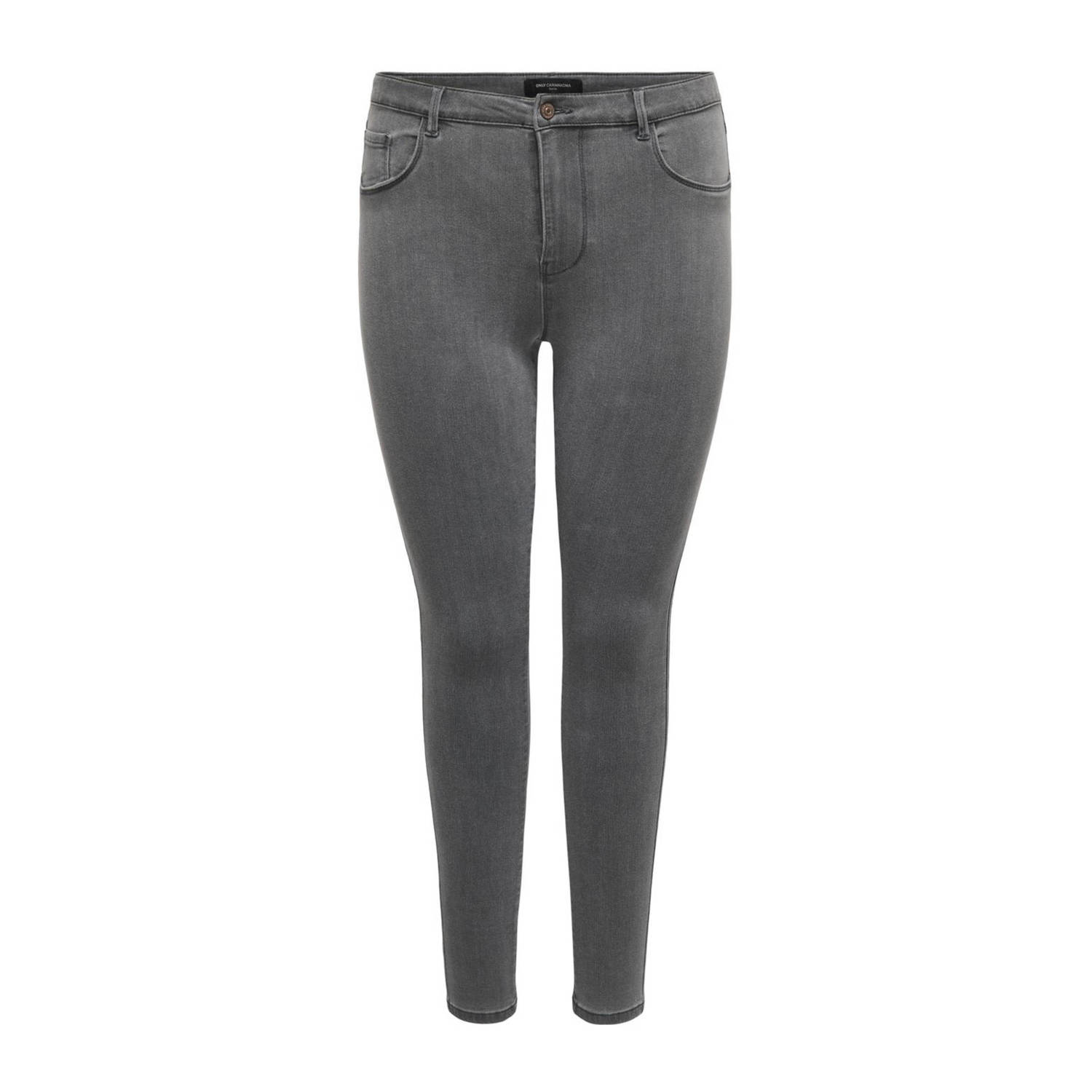 ONLY CARMAKOMA high waist skinny jeans CARTHUNDER medium grey denim