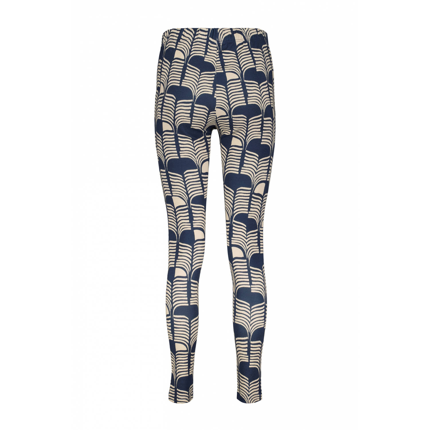Didi legging met all over print donkerblauw beige