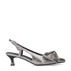 slingback pumps zilver