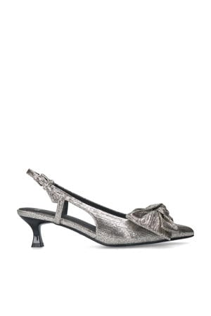 slingback pumps zilver