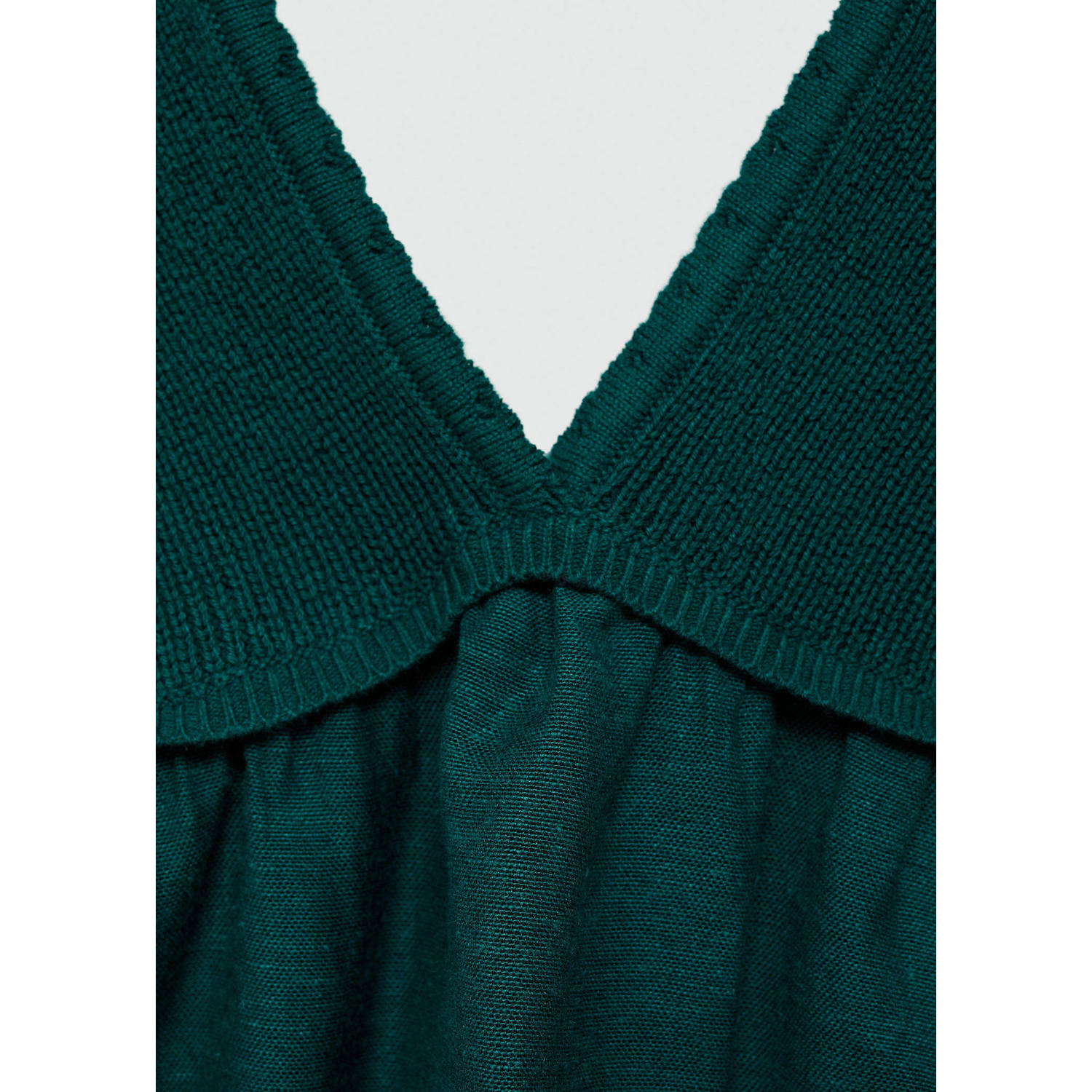 MANGO TEEN crop top donkergroen