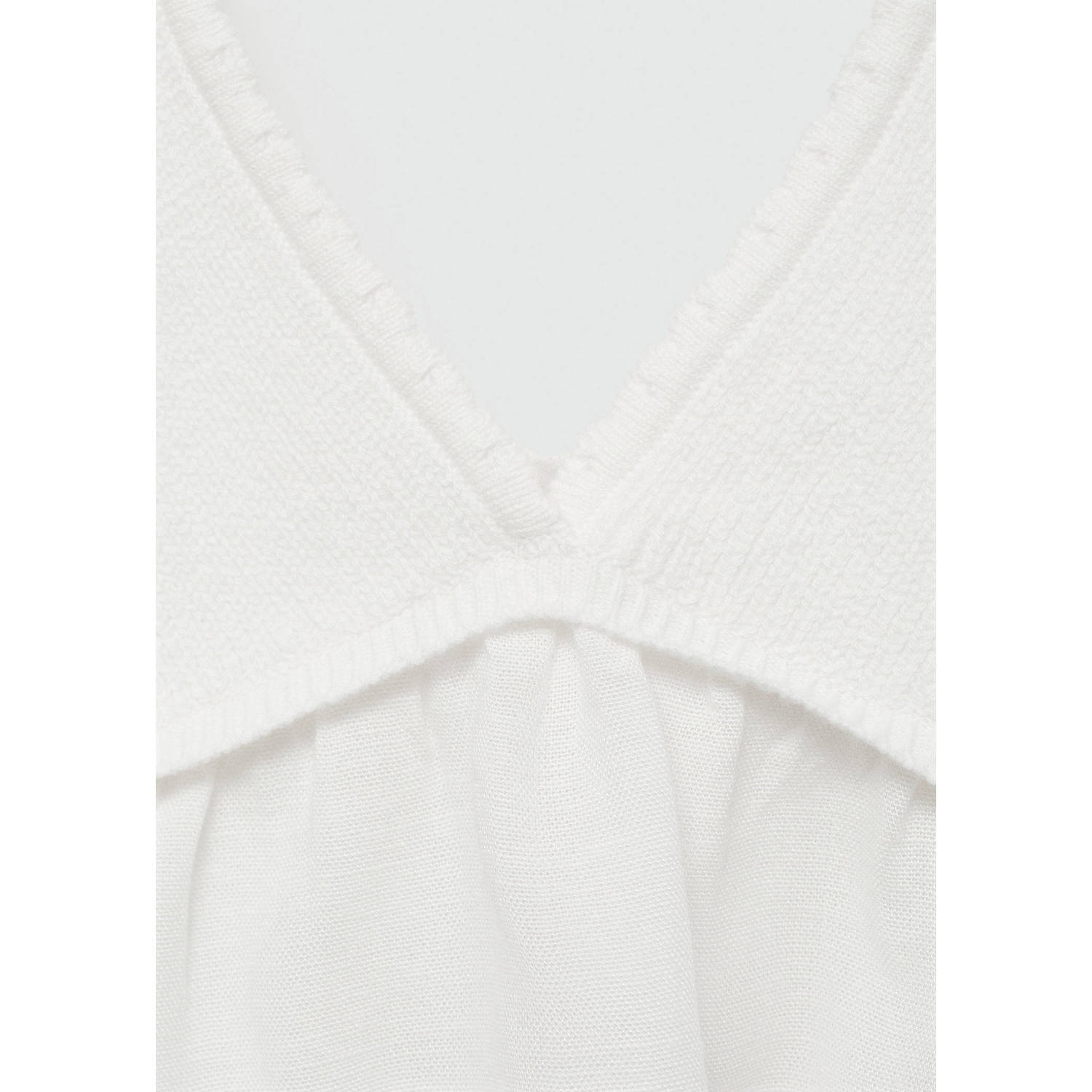 Mango Kids crop top naturel wit