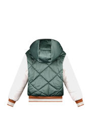 thumbnail: Moodstreet gewatteerde winterjas Joy groen/lichtgroen