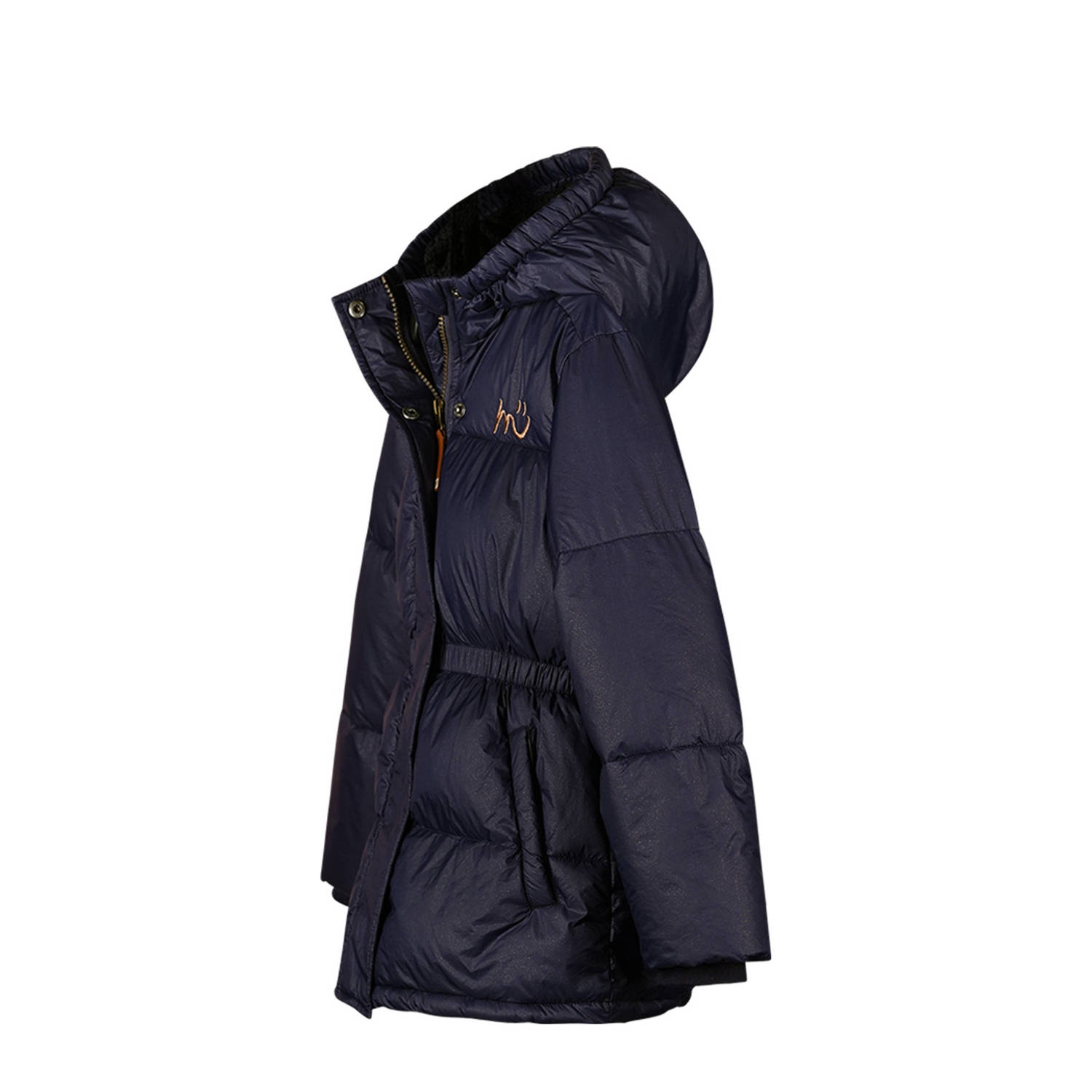 Moodstreet gewatteerde winterjas Juna donkerblauw