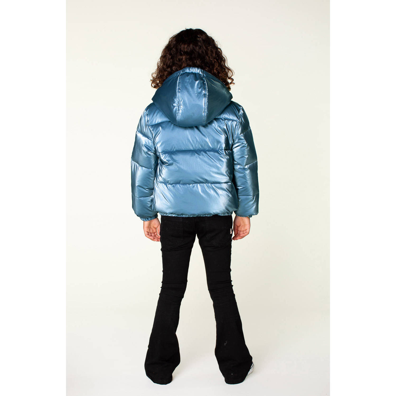 Moodstreet gewatteerde winterjas Julie zachtblauw