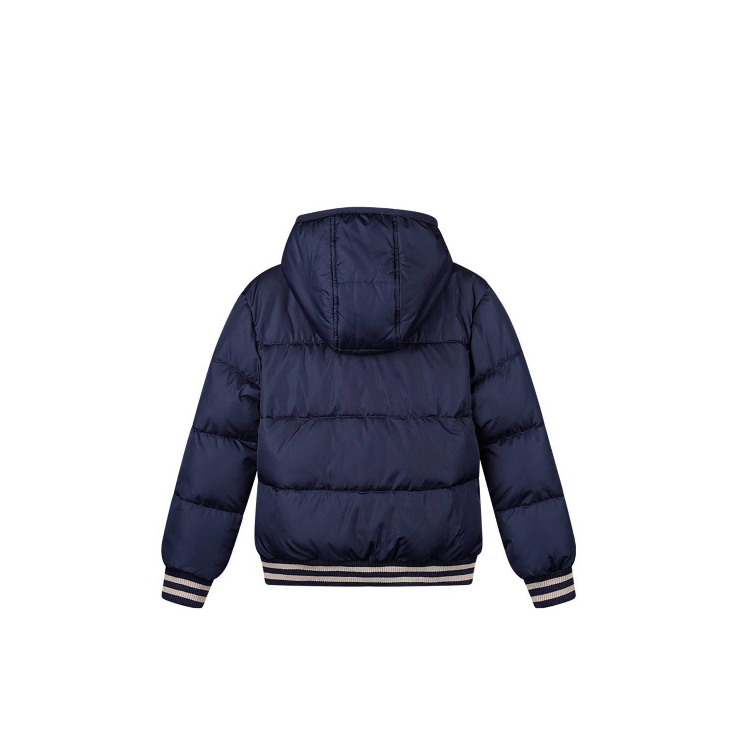 Moodstreet gewatteerde winterjas Justin donkerblauw