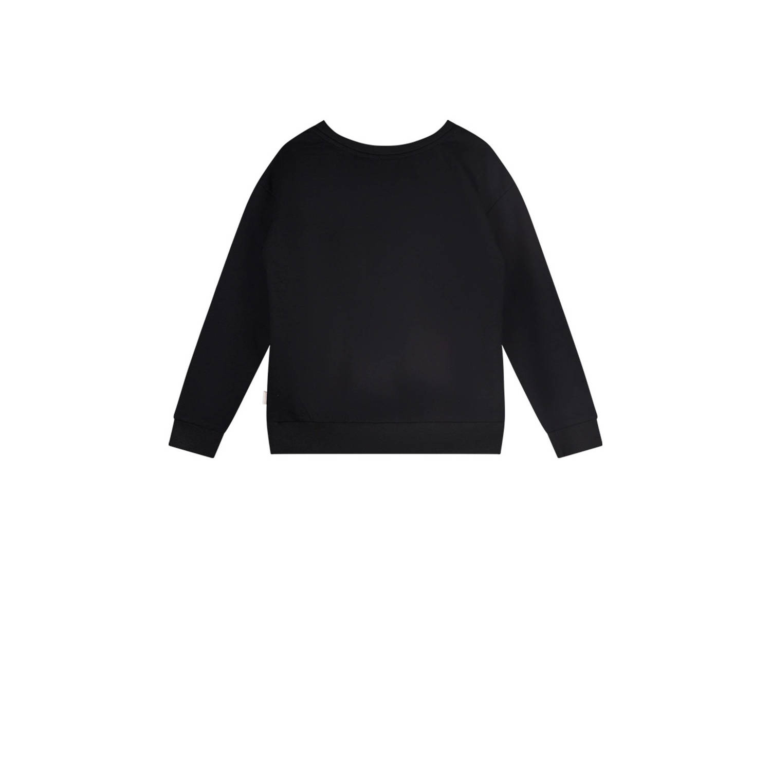 Moodstreet sweater Sky met printopdruk zwart