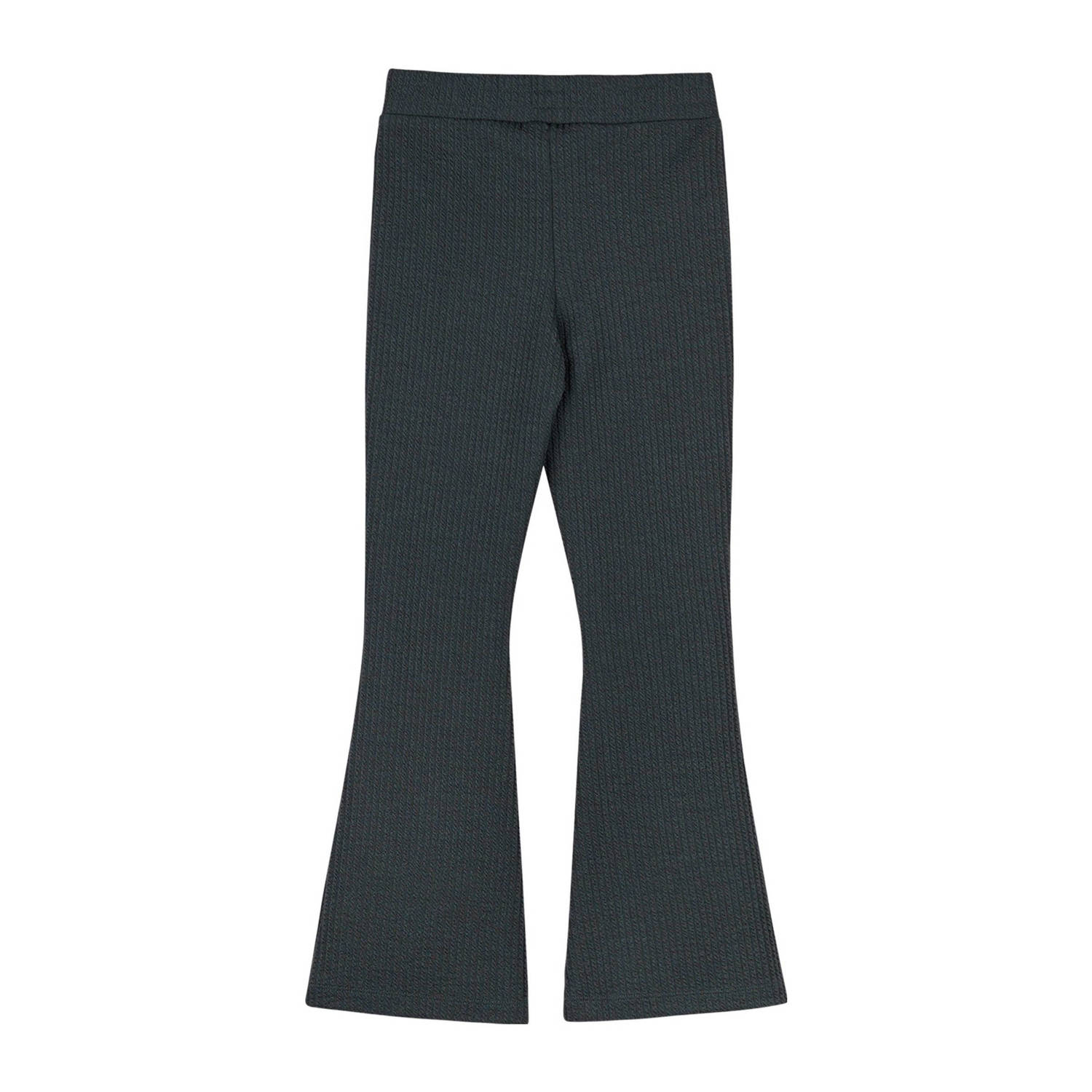 Moodstreet flared broek Bess donkergroen