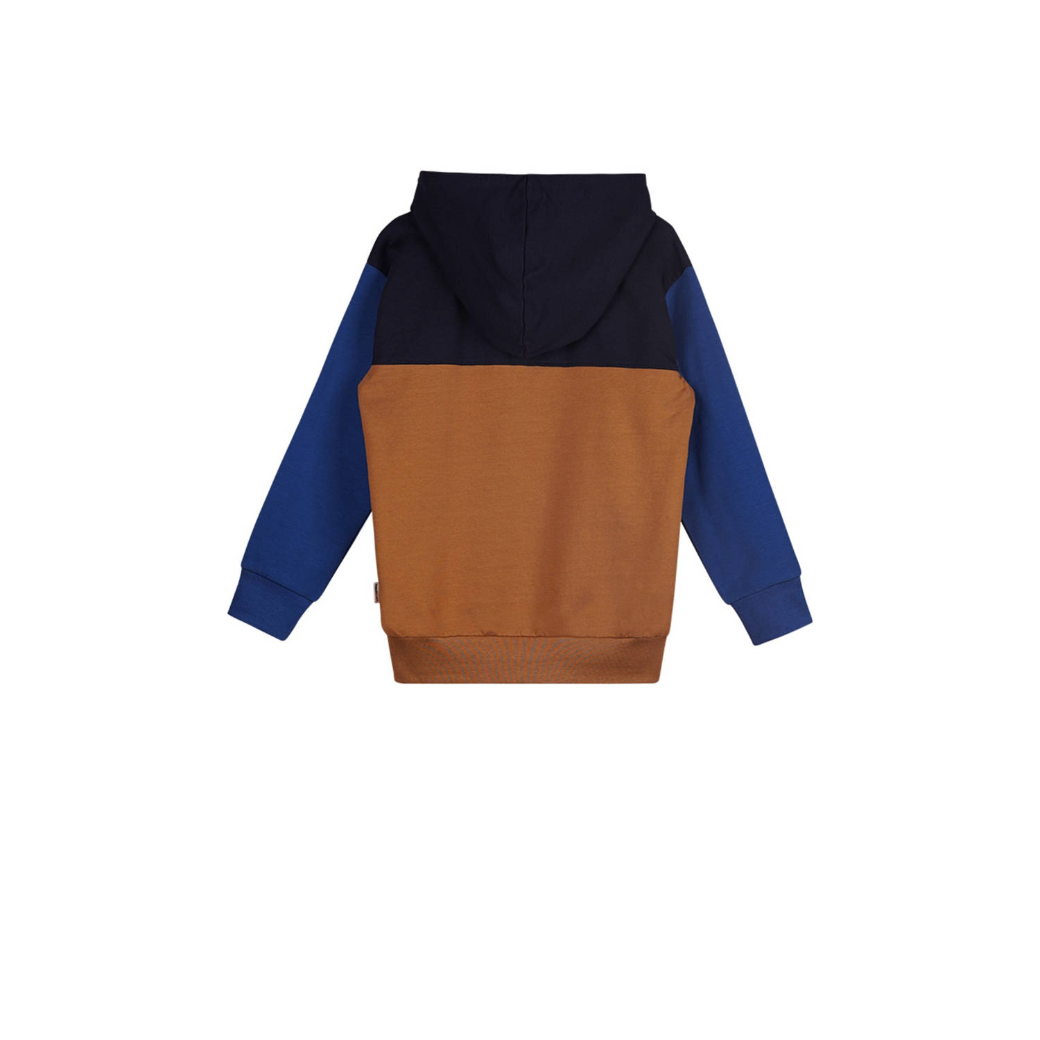 Moodstreet hoodie Sill bruin blauw zwart