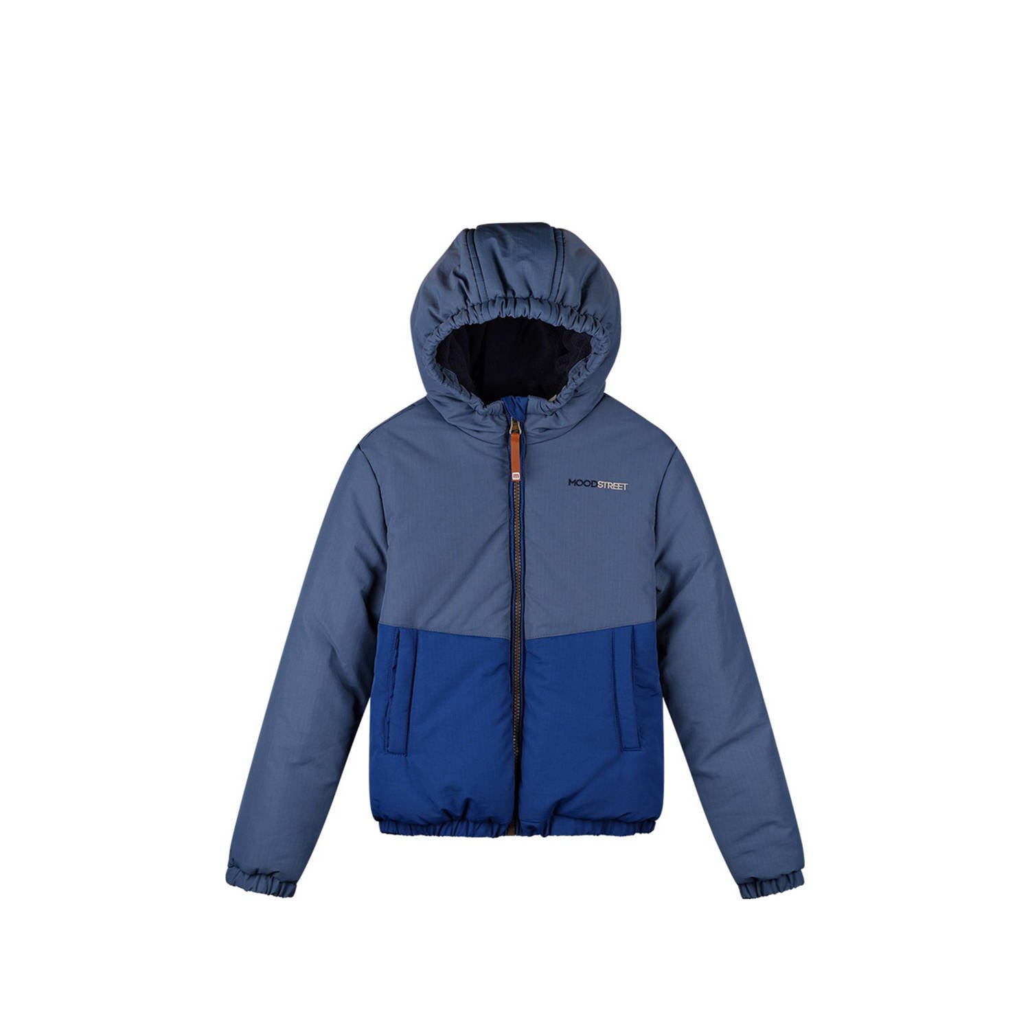 Moodstreet gewatteerde winterjas Jimmy donkerblauw