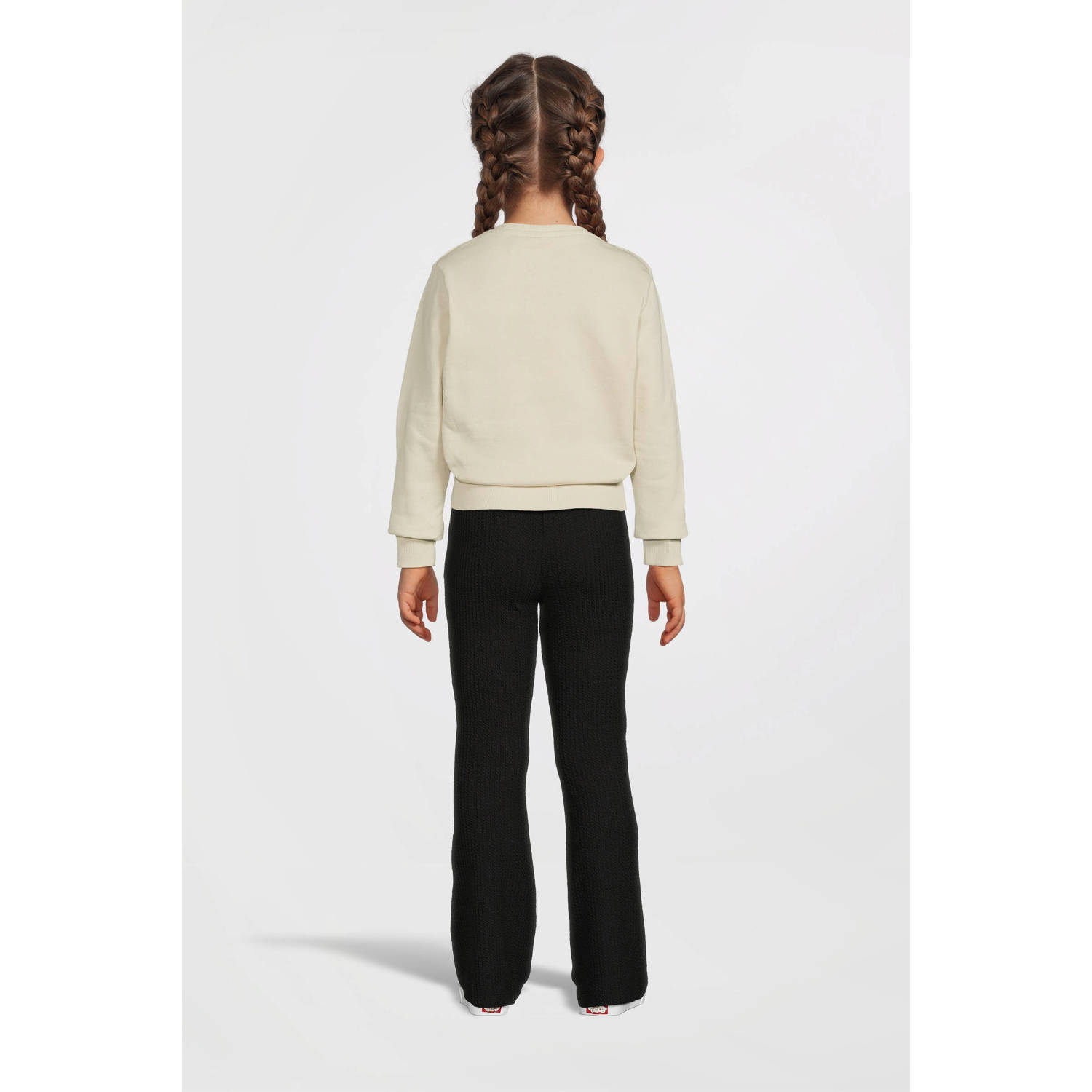 Moodstreet flared broek Bess zwart