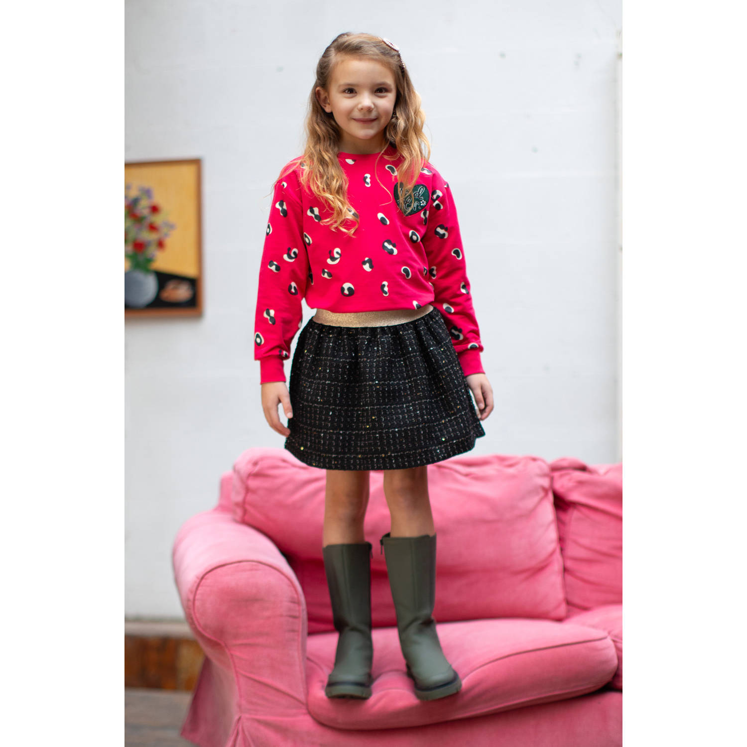 Moodstreet midi rok zwart
