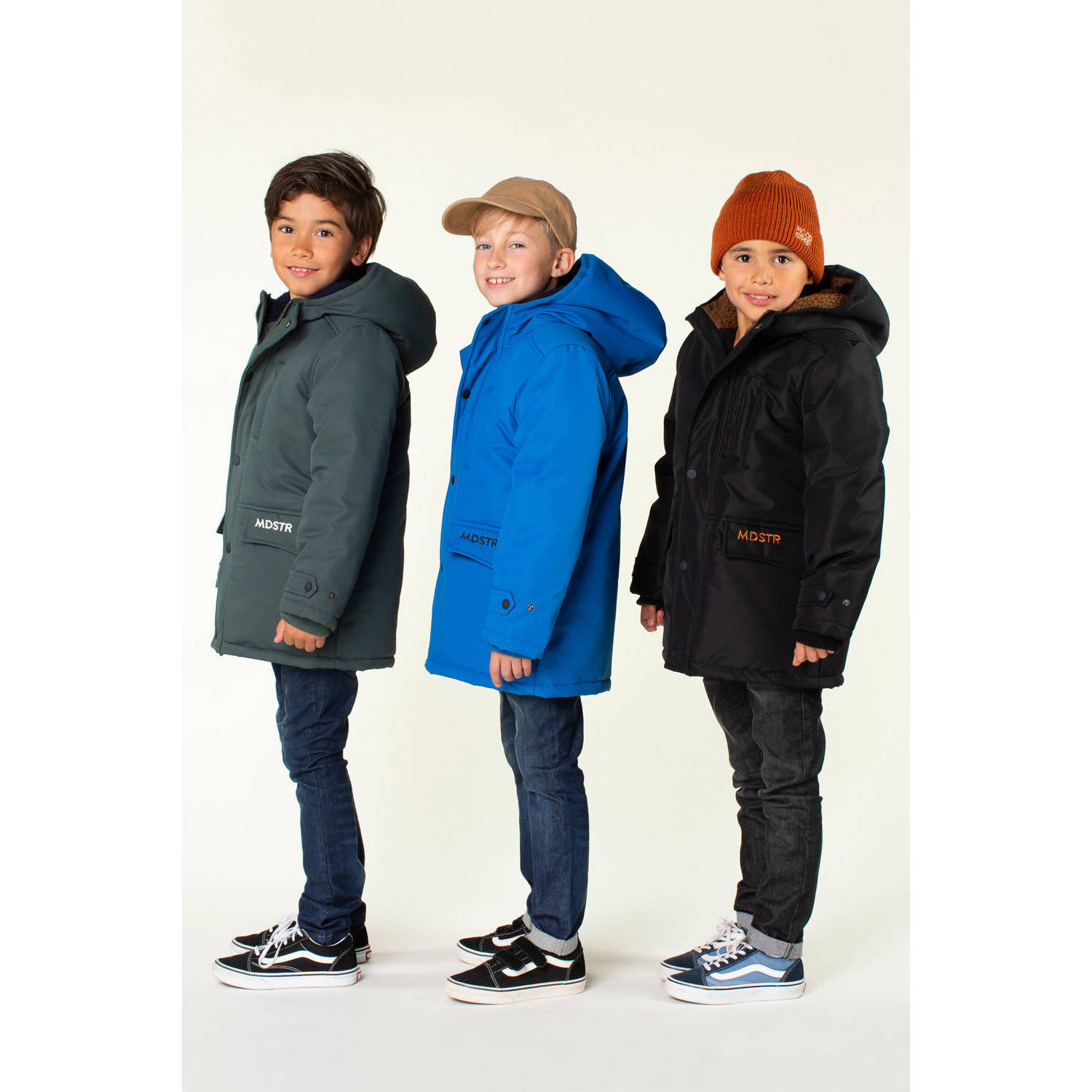 Moodstreet gewatteerde winterjas Jason zwart