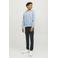 JACK & JONES JUNIOR hoodie JORVESTERBRO met tekst lichtblauw