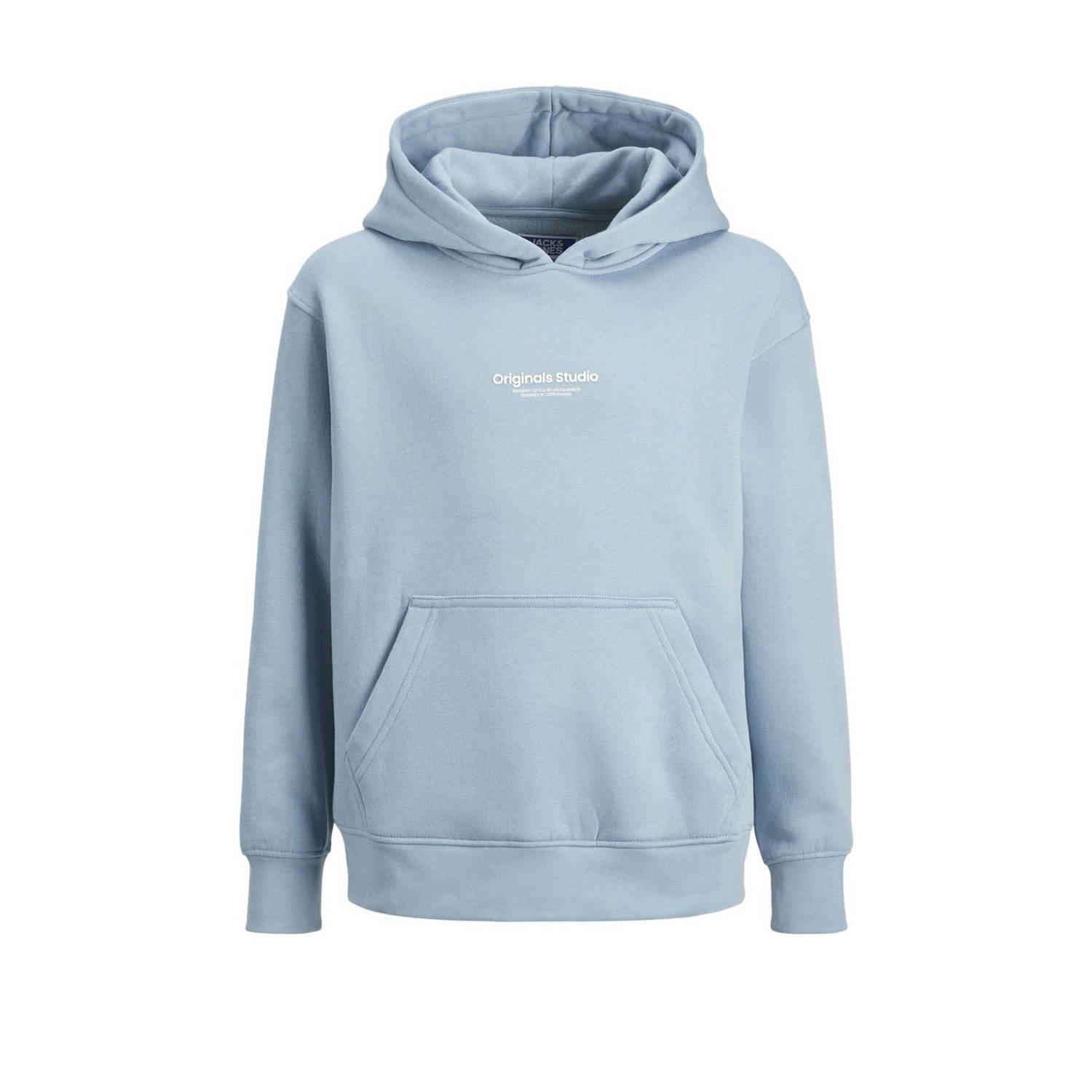 JACK & JONES JUNIOR hoodie JORVESTERBRO met tekst lichtblauw