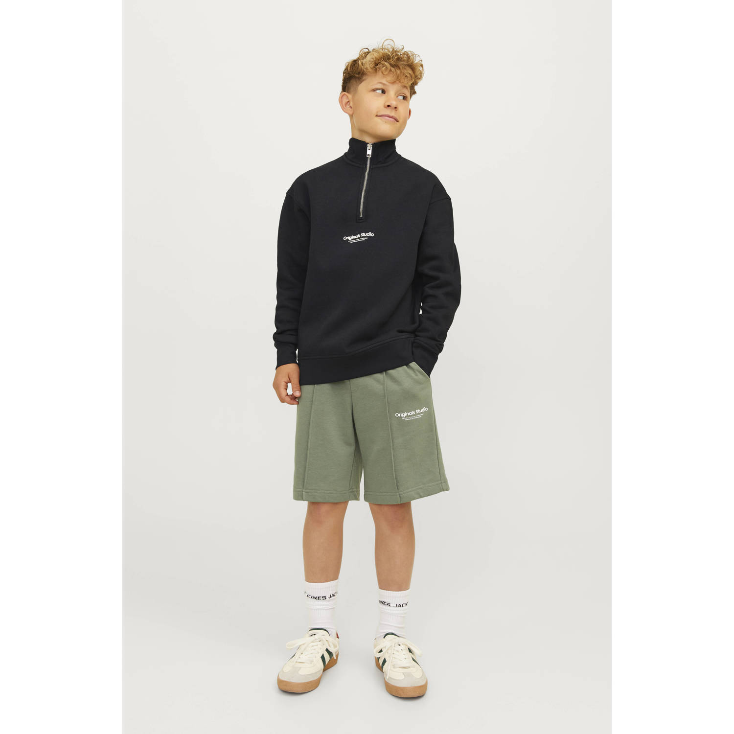 JACK & JONES JUNIOR sweater JORVESTERBRO met tekst