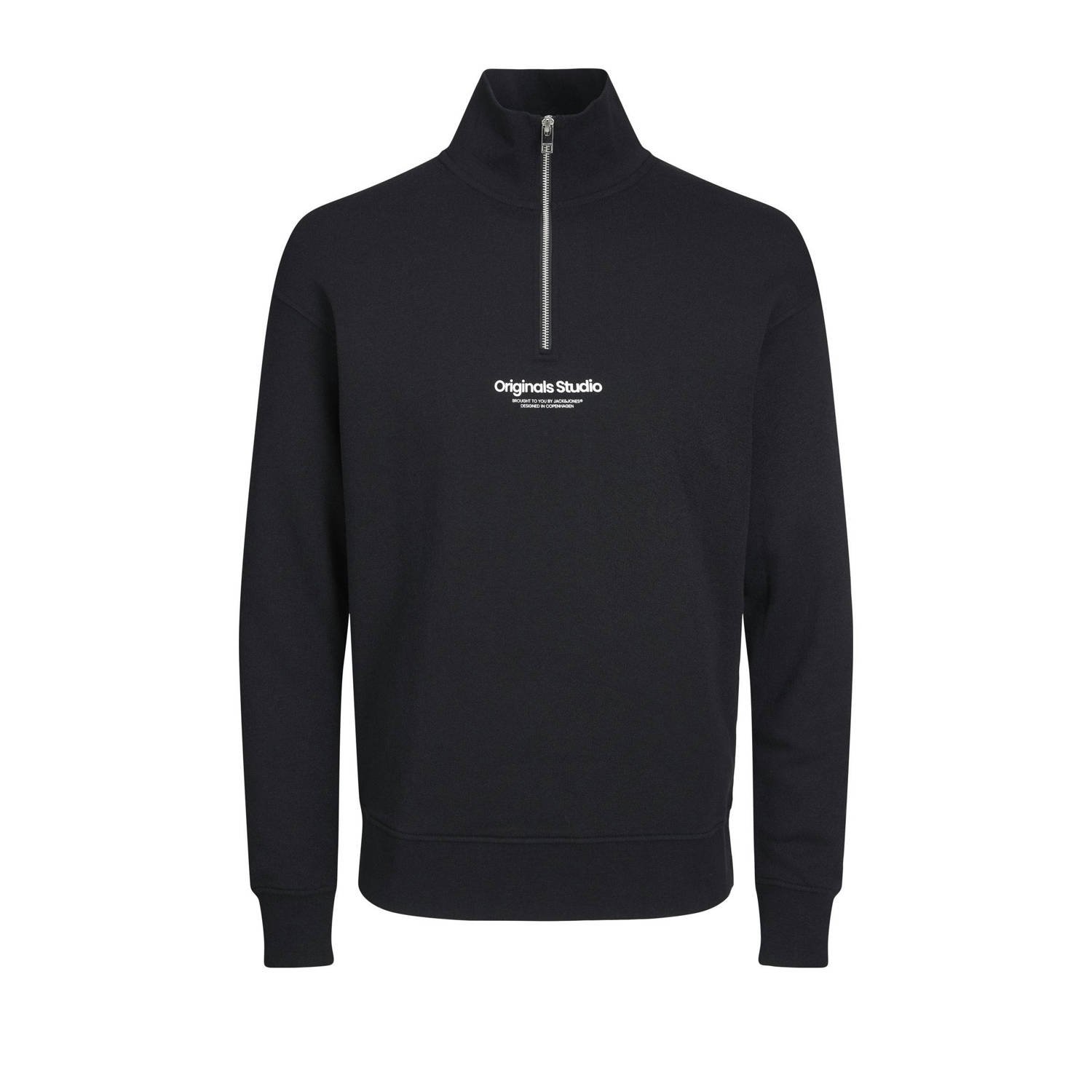 Jack & jones JUNIOR sweater JORVESTERBRO met tekst Grijs Tekst 128