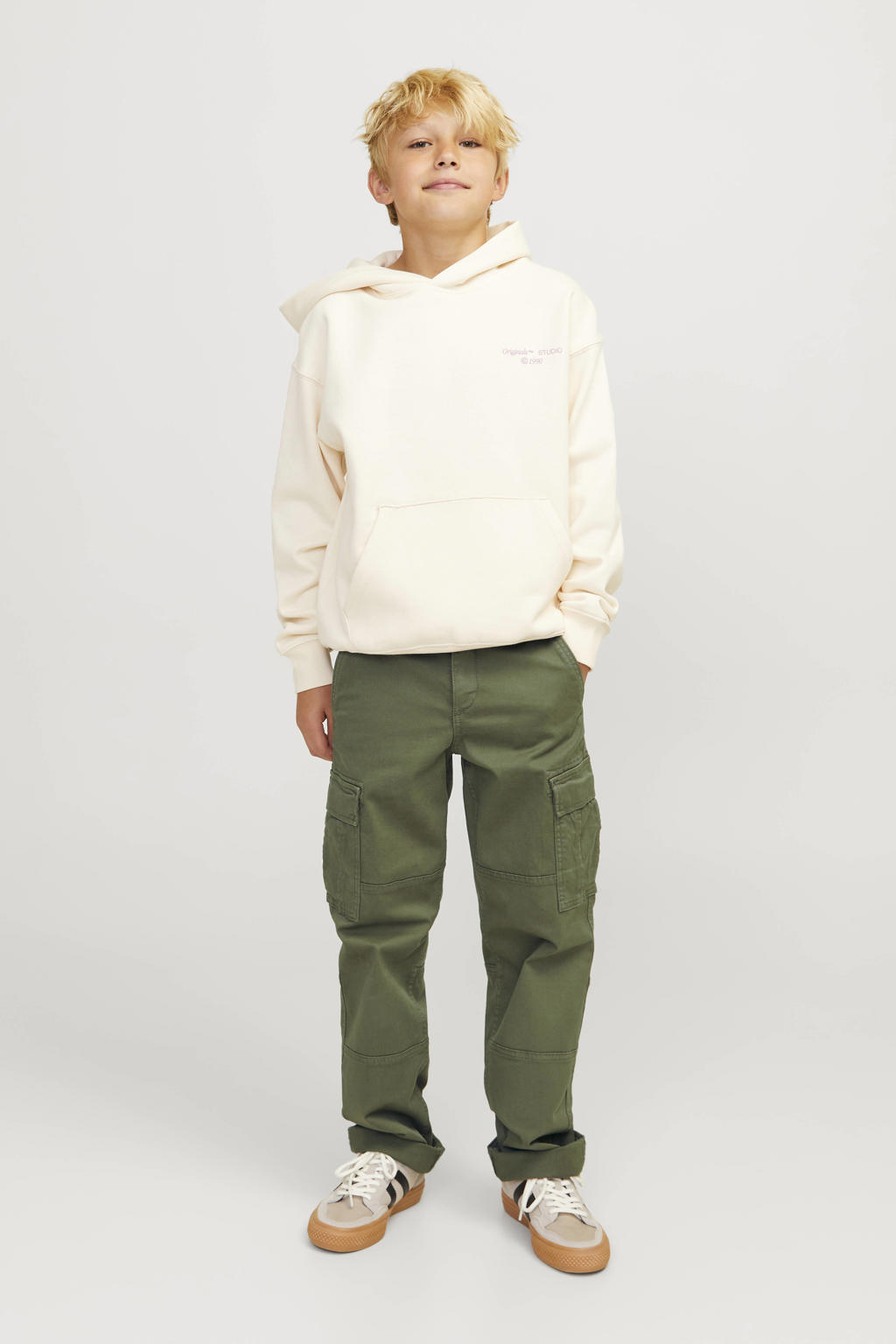 JACK & JONES JUNIOR loose fit cargobroek JPSTKANE JJHARLOW