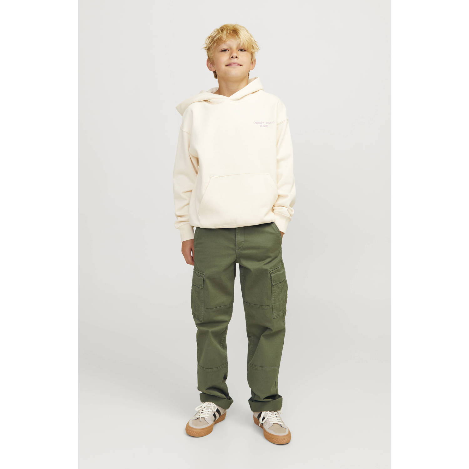 JACK & JONES JUNIOR loose fit cargobroek JPSTKANE JJHARLOW