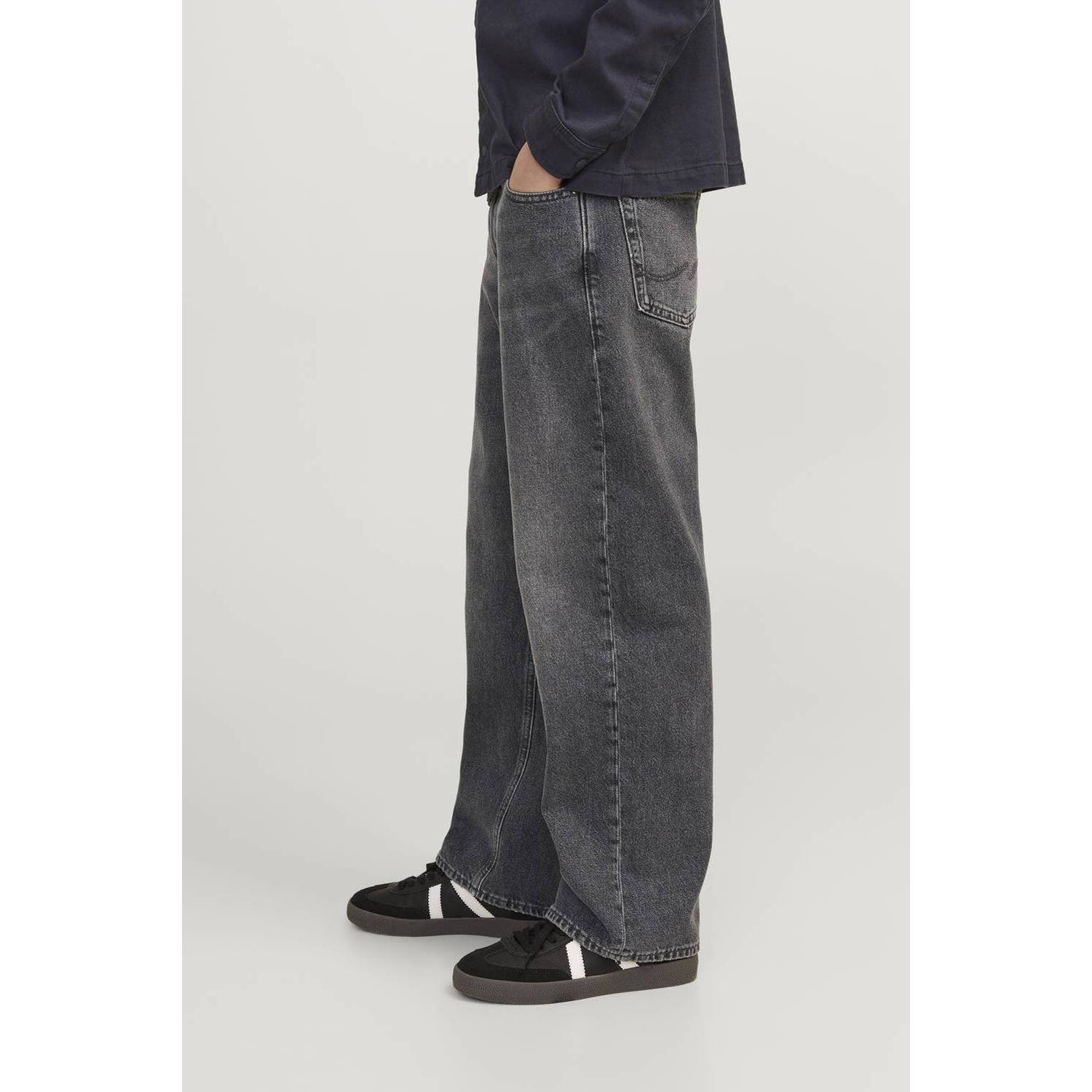 JACK & JONES JUNIOR baggy fit jeans JJIALEX JJORIGINAL grey denim