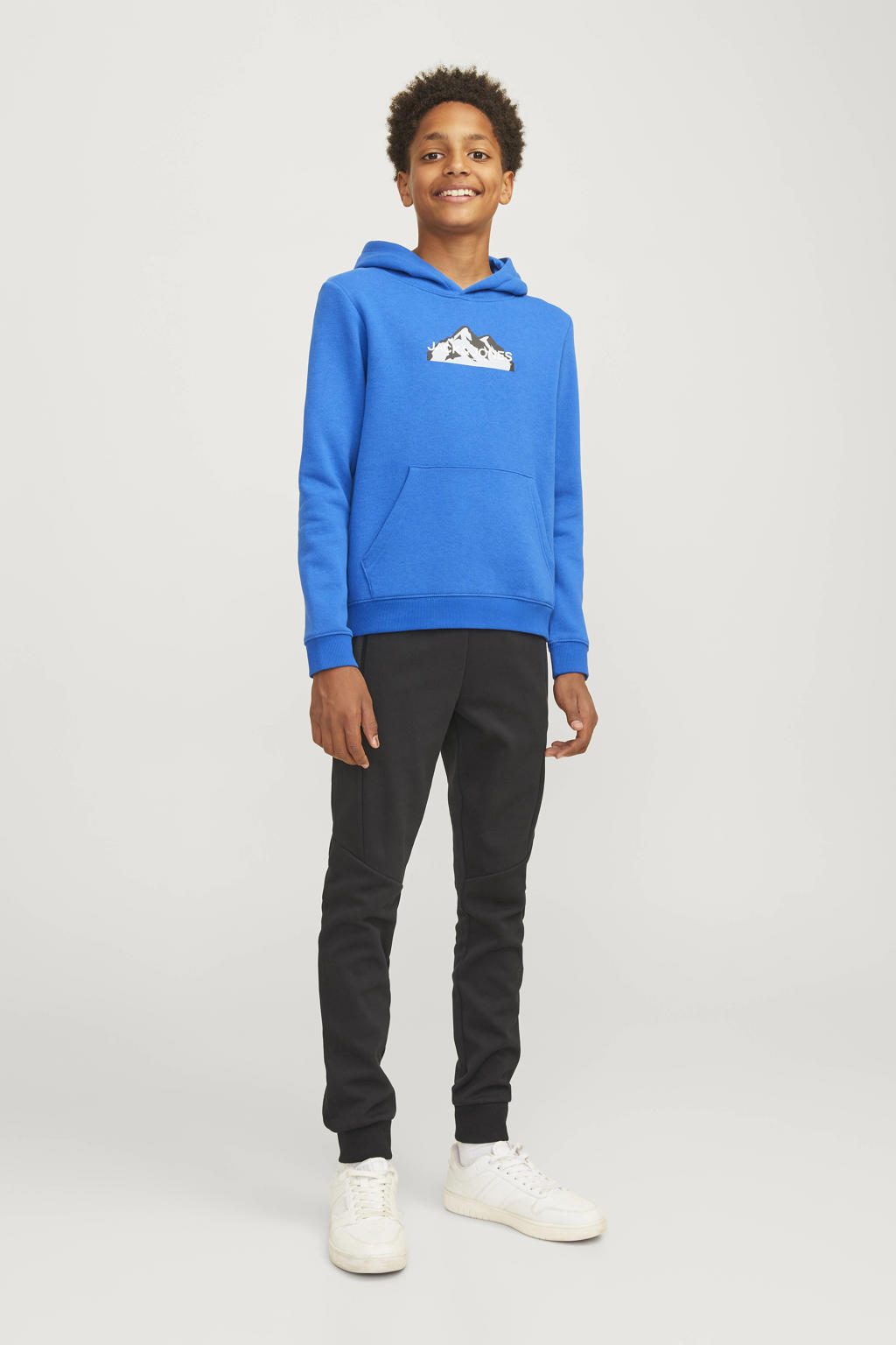 JACK & JONES JUNIOR broek JPSTWILL JJFUSION zwart